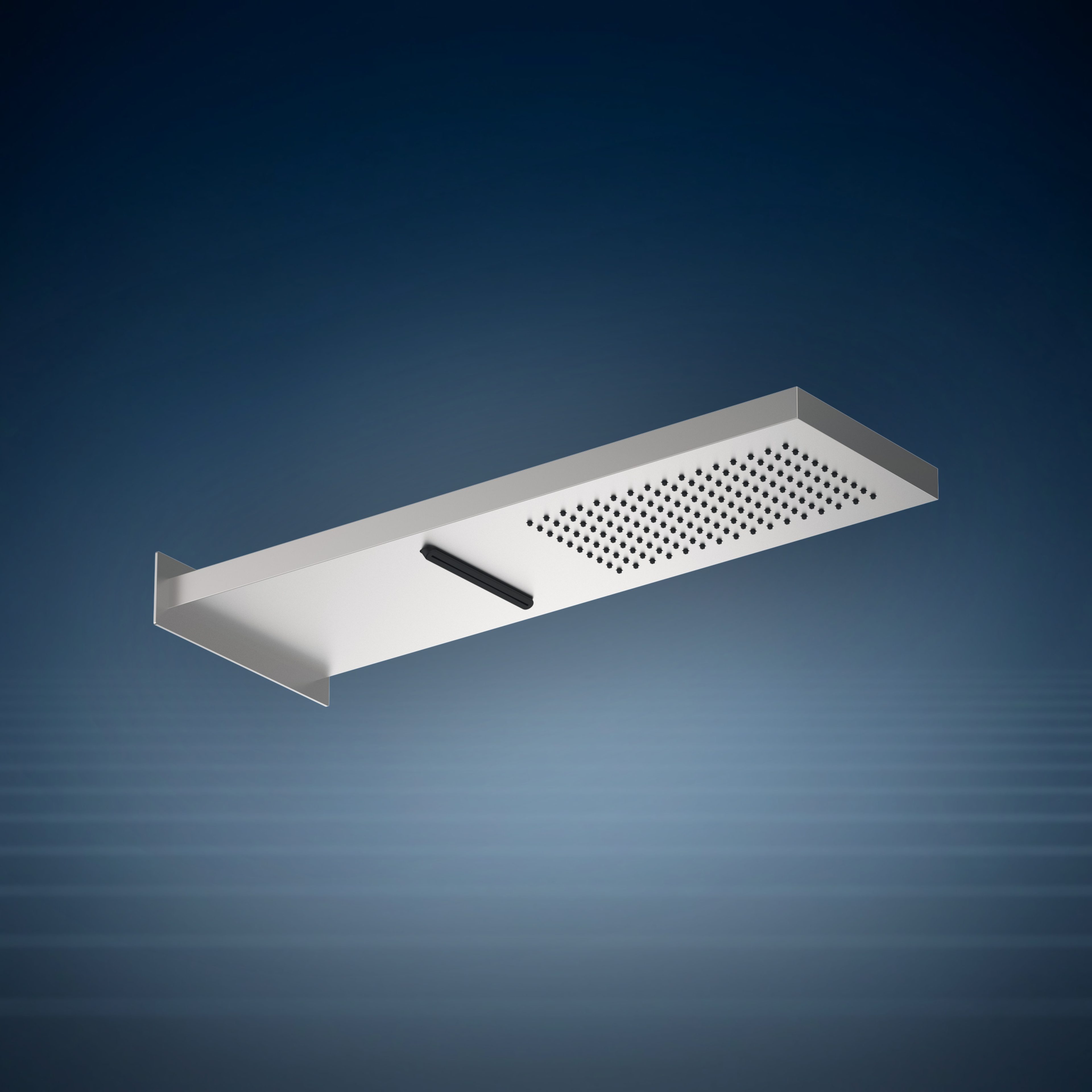 Soffione doccia da parete con cascata SA150.SC, collezione Waterline