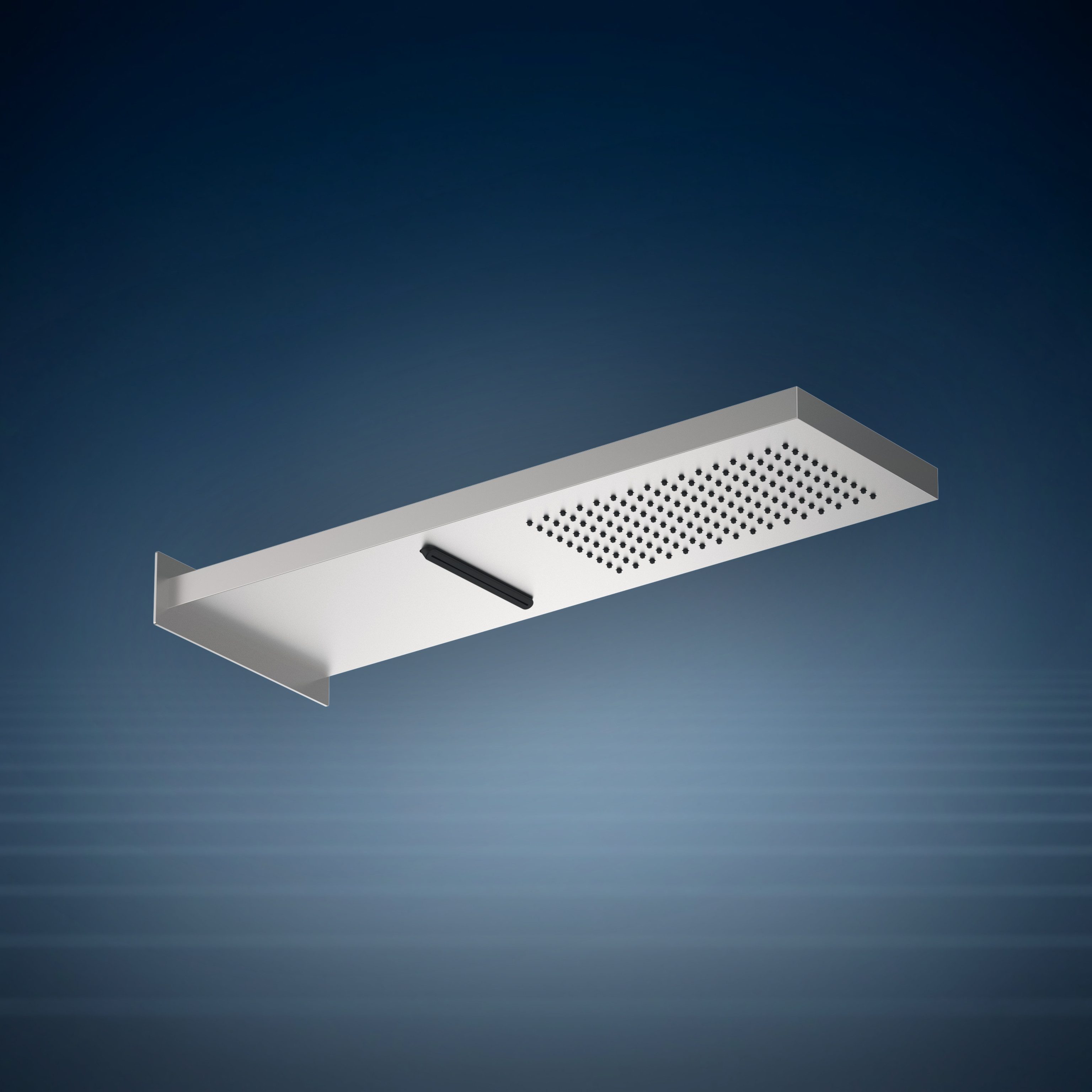 Soffione doccia da parete con cascata SA150.SC, collezione Waterline