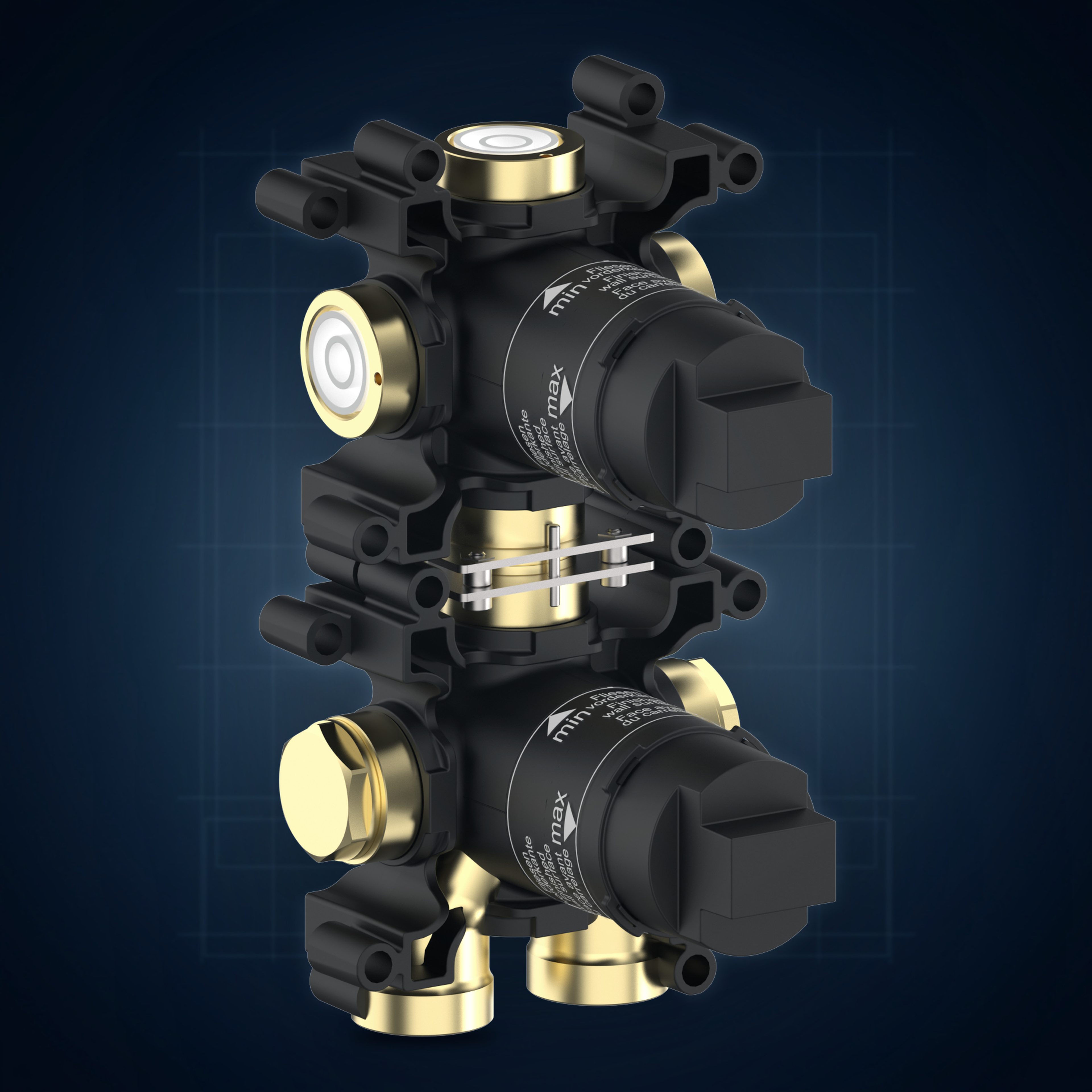 Corpo incasso per miscelatore con deviatore a 3 vie MR3.INC, collezione Corpi a incasso