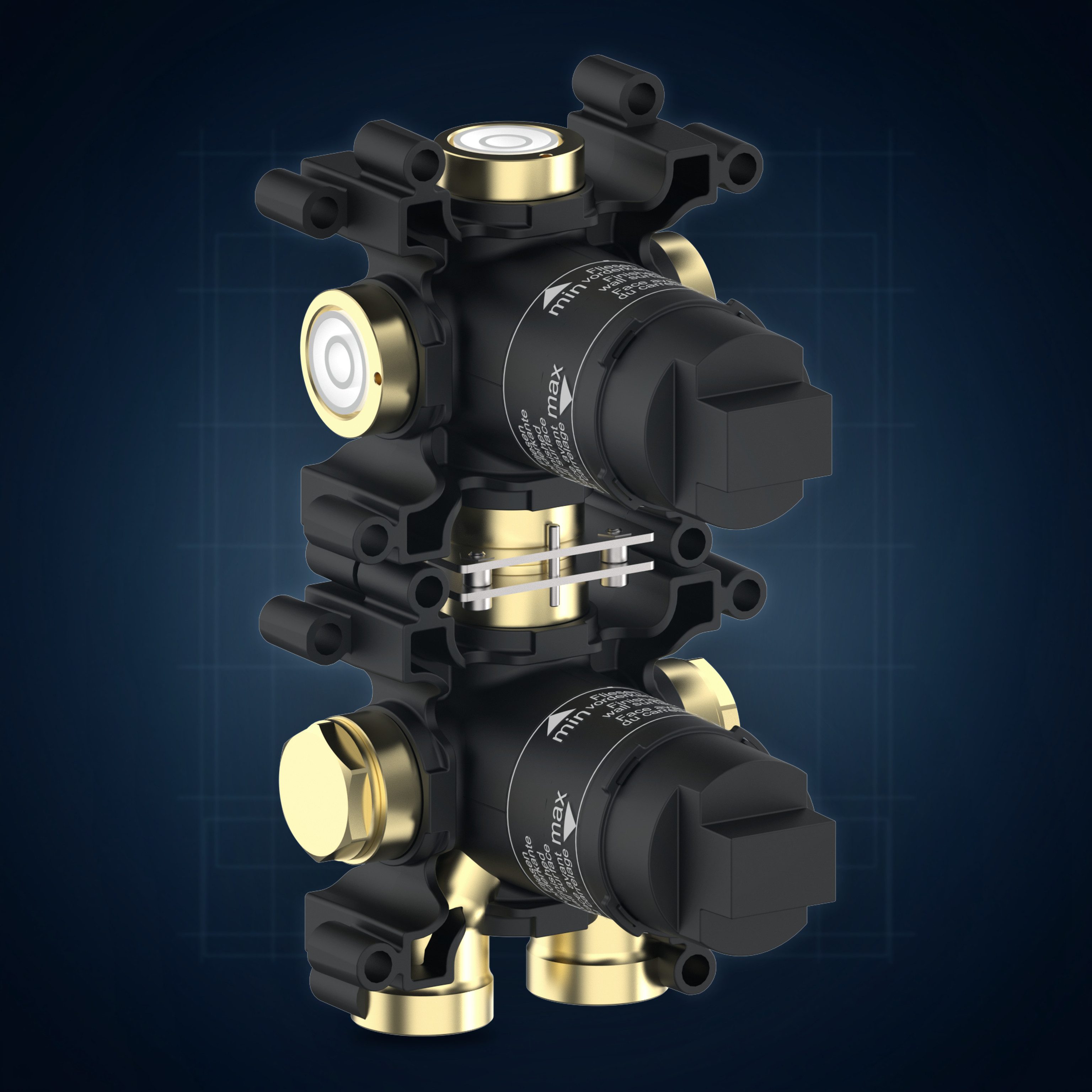 Corpo incasso per miscelatore con deviatore a 3 vie MR3.INC, collezione Corpi a incasso