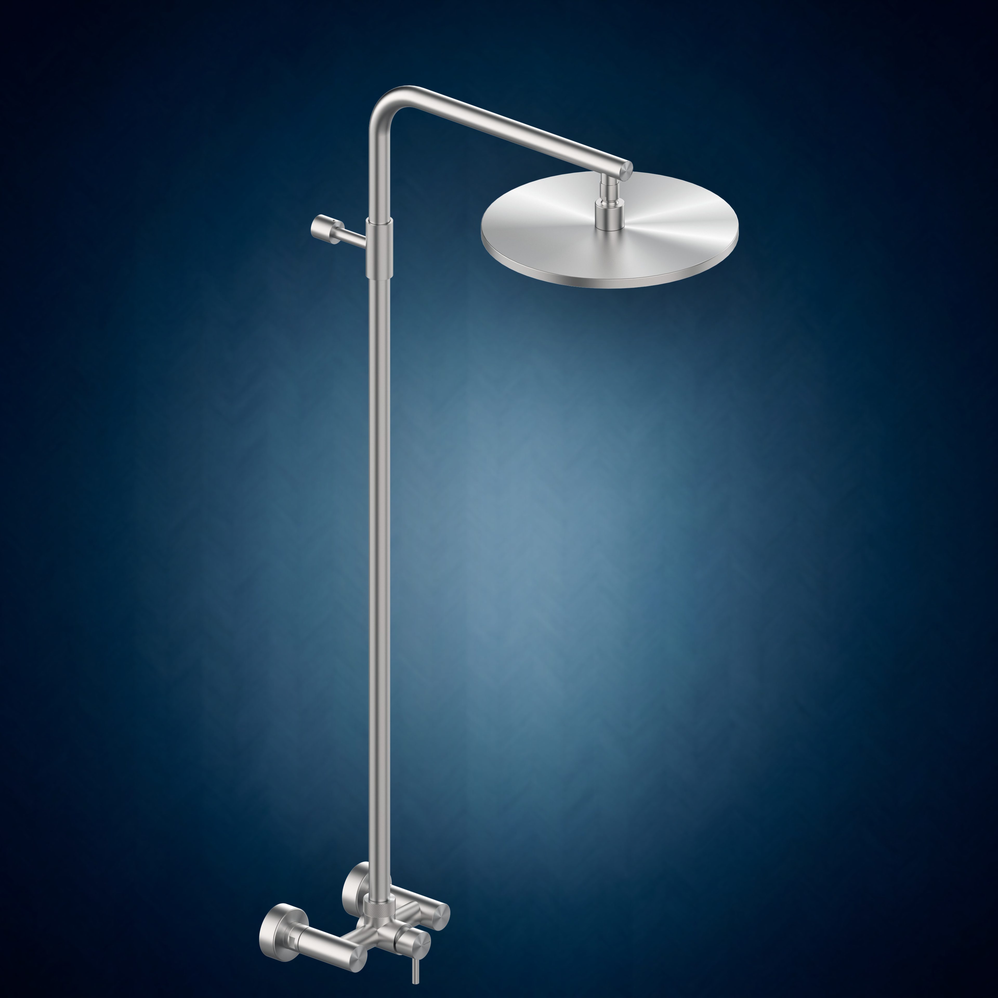 Miscelatore esterno con colonna doccia e soffione S10 Ø300 mm W683, collezione Classy