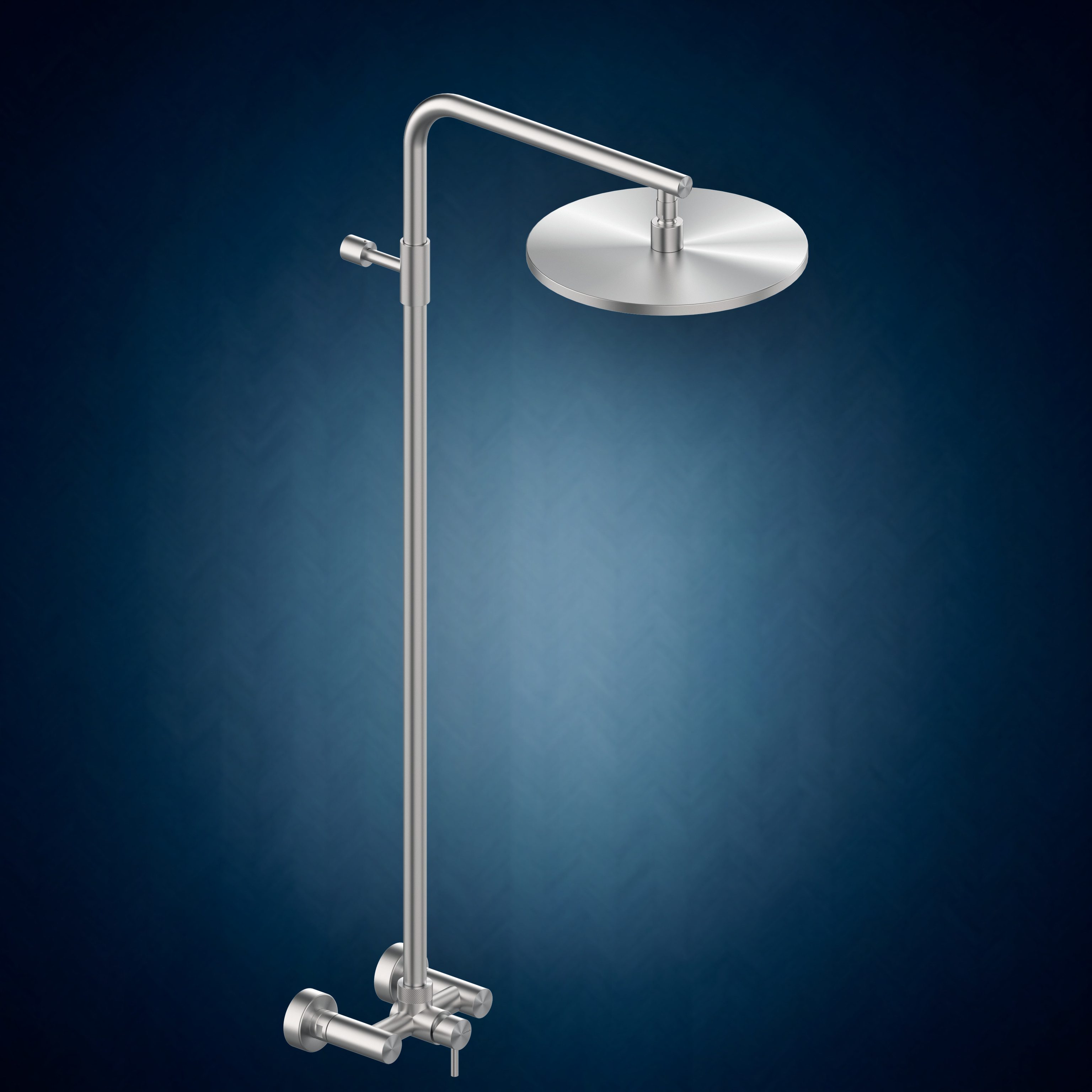 Miscelatore esterno con colonna doccia e soffione S10 Ø300 mm W683, collezione Classy
