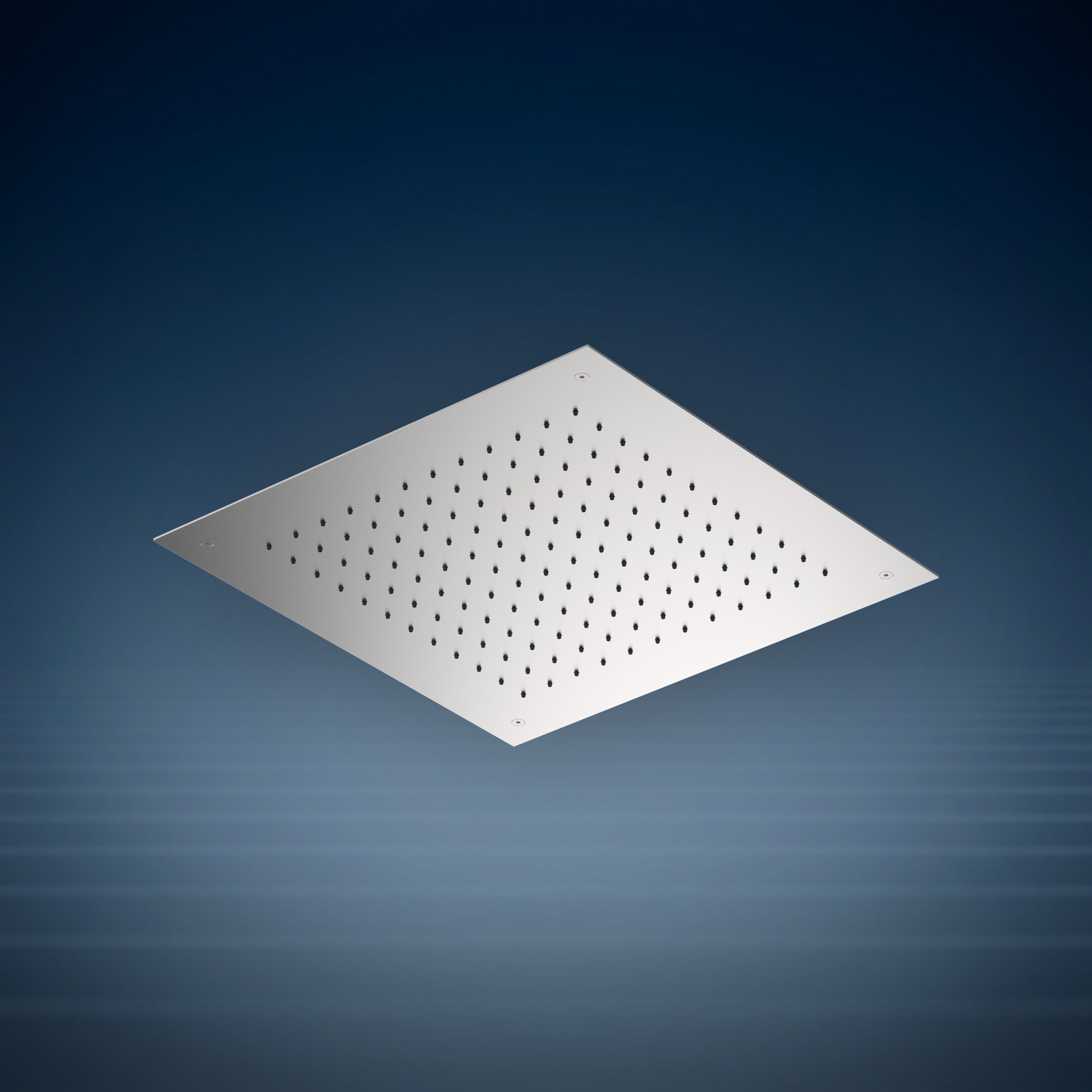 Doccia a soffitto con soffione integrato Q500, collezione Waterline