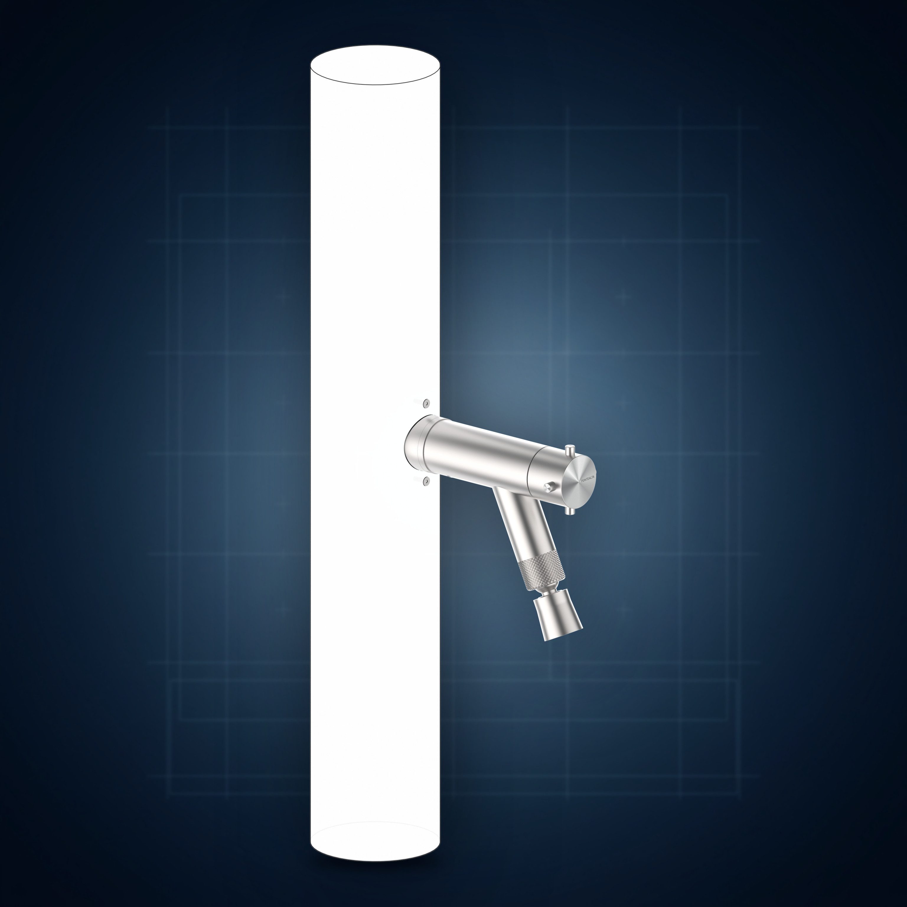 Rubinetto esterno per colonne doccia, acciaio inox AISI 316 con soffione lavapiedi S03 RE10.FS.L, collezione Accessori colonna doccia