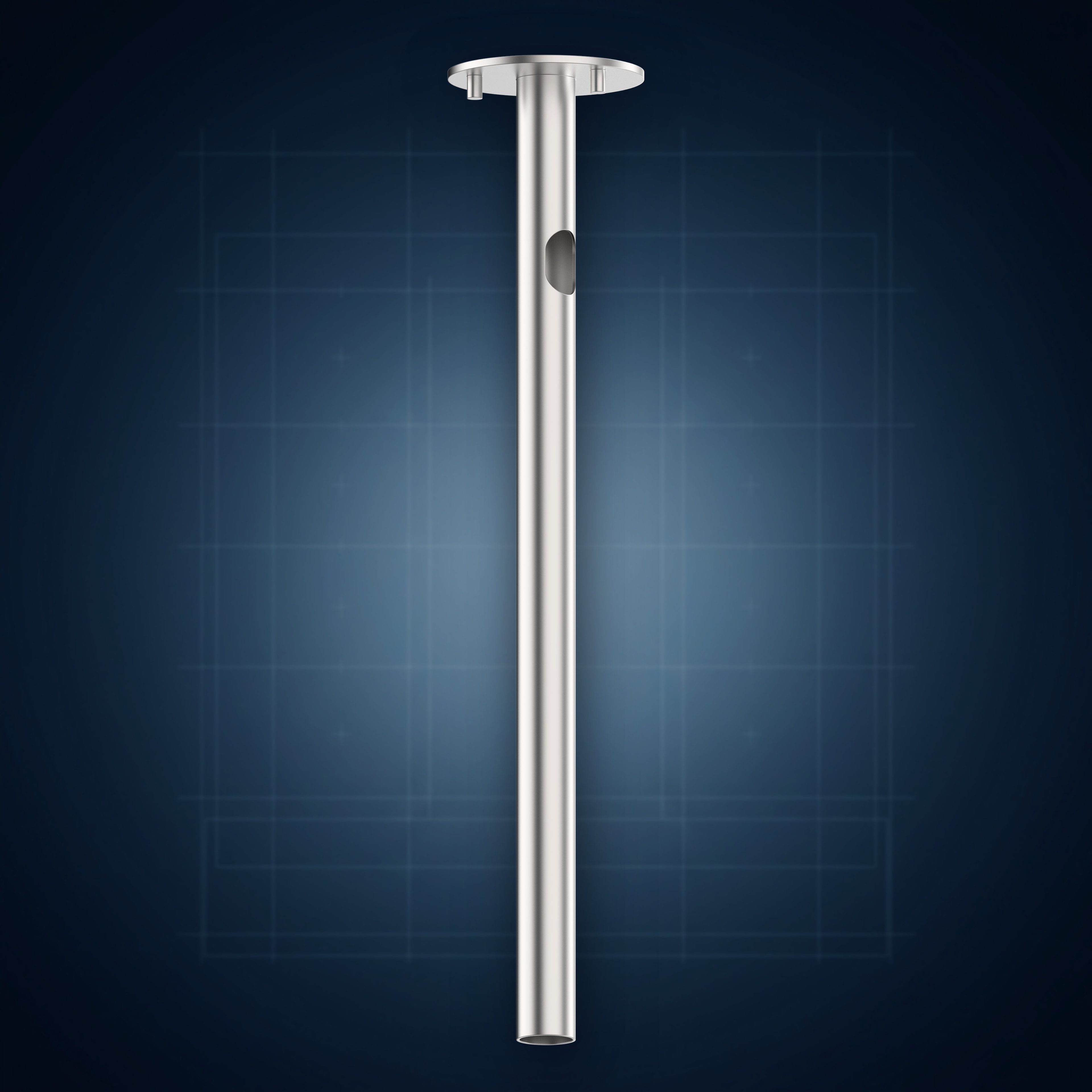 Innesto per fissaggio a terreno, con base Ø200 mm, acciaio inox AISI 316 XT200, collezione Accessori colonna doccia