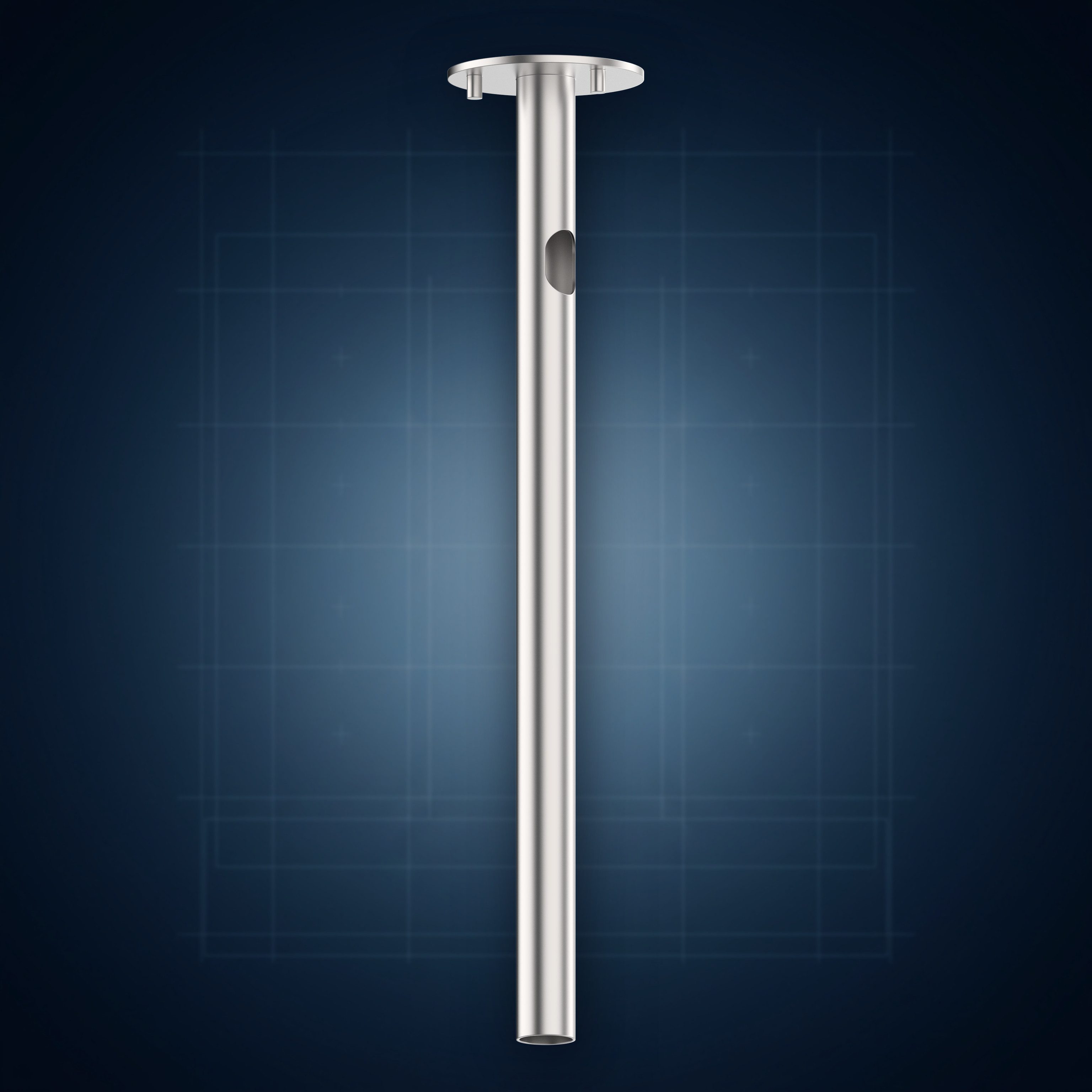 Innesto per fissaggio a terreno, con base Ø200 mm, acciaio inox AISI 316 XT200, collezione Accessori colonna doccia