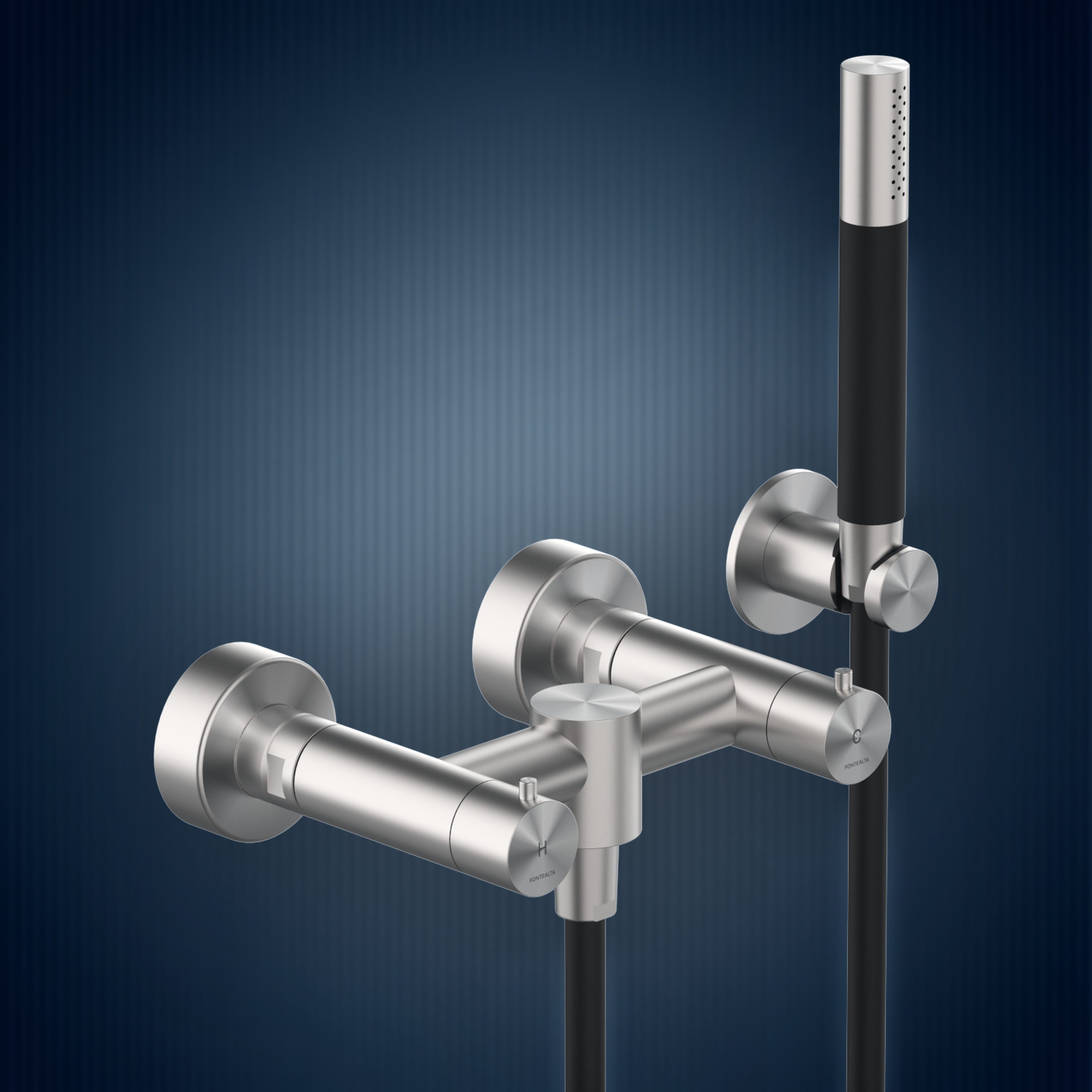 Gruppo esterno con kit doccia WX30.SK, collezione Skinny