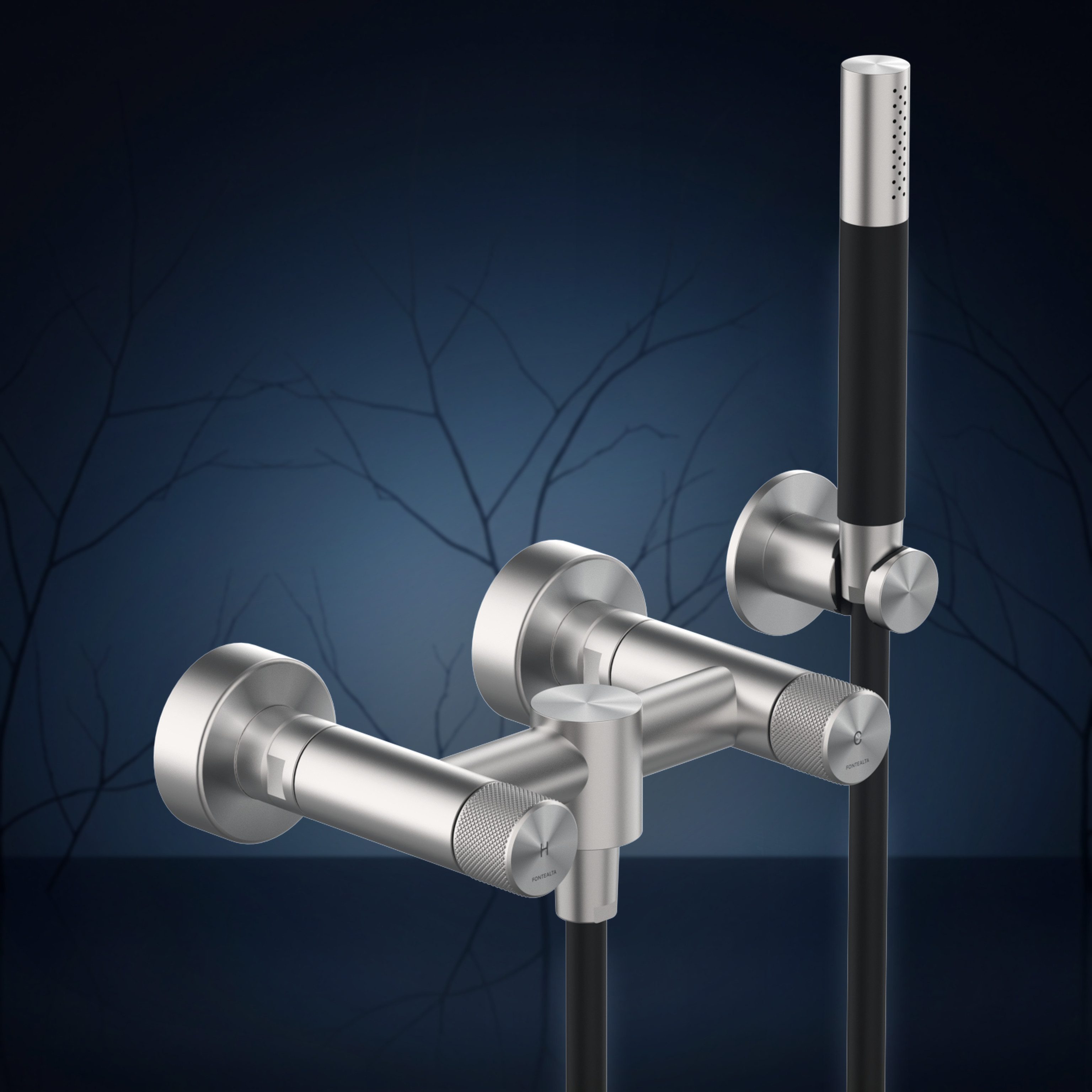 Gruppo esterno con kit doccia WX10.SK, collezione Twiggy