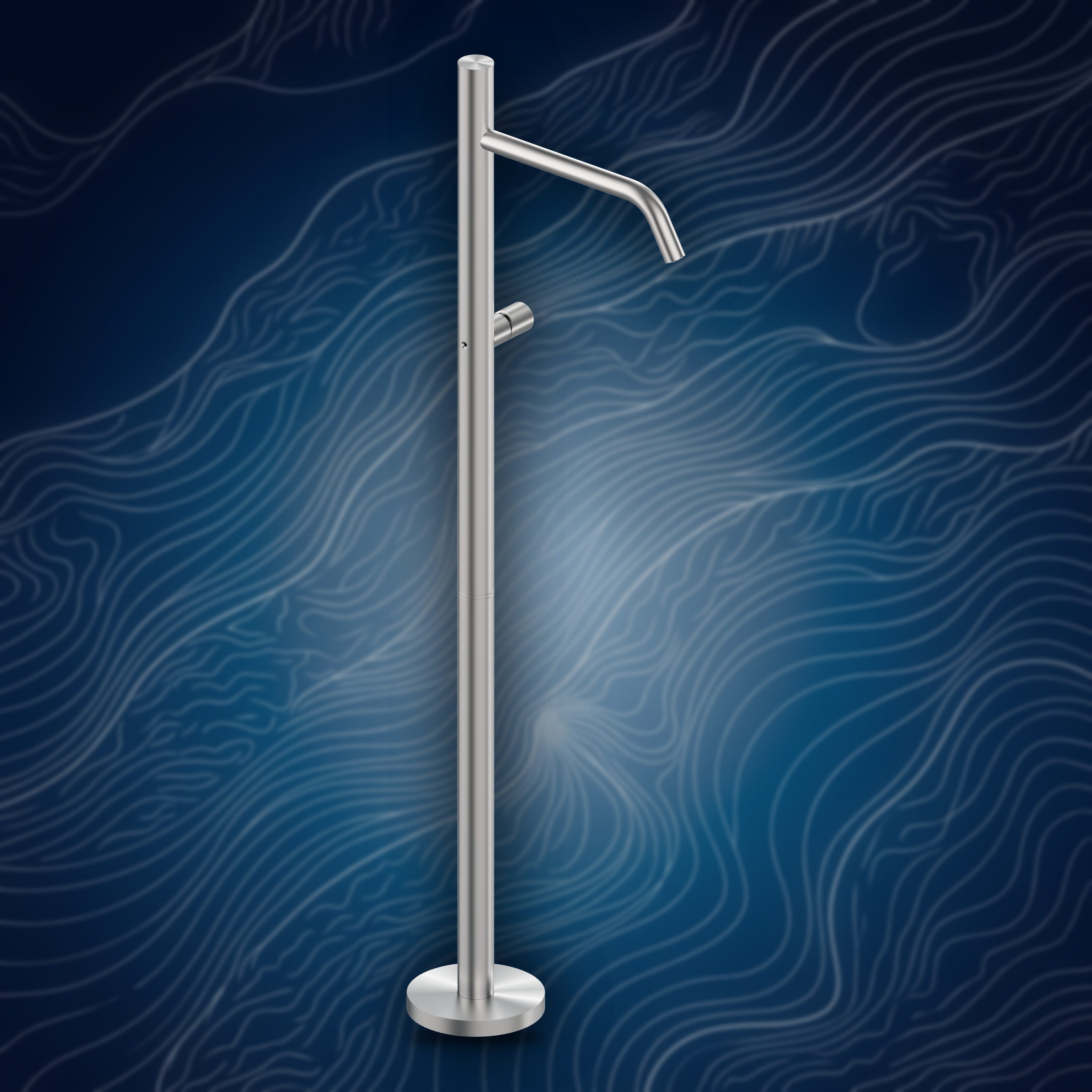 Colonna per lavabo con miscelatore. PVD I40L.D.M, collezione Ille