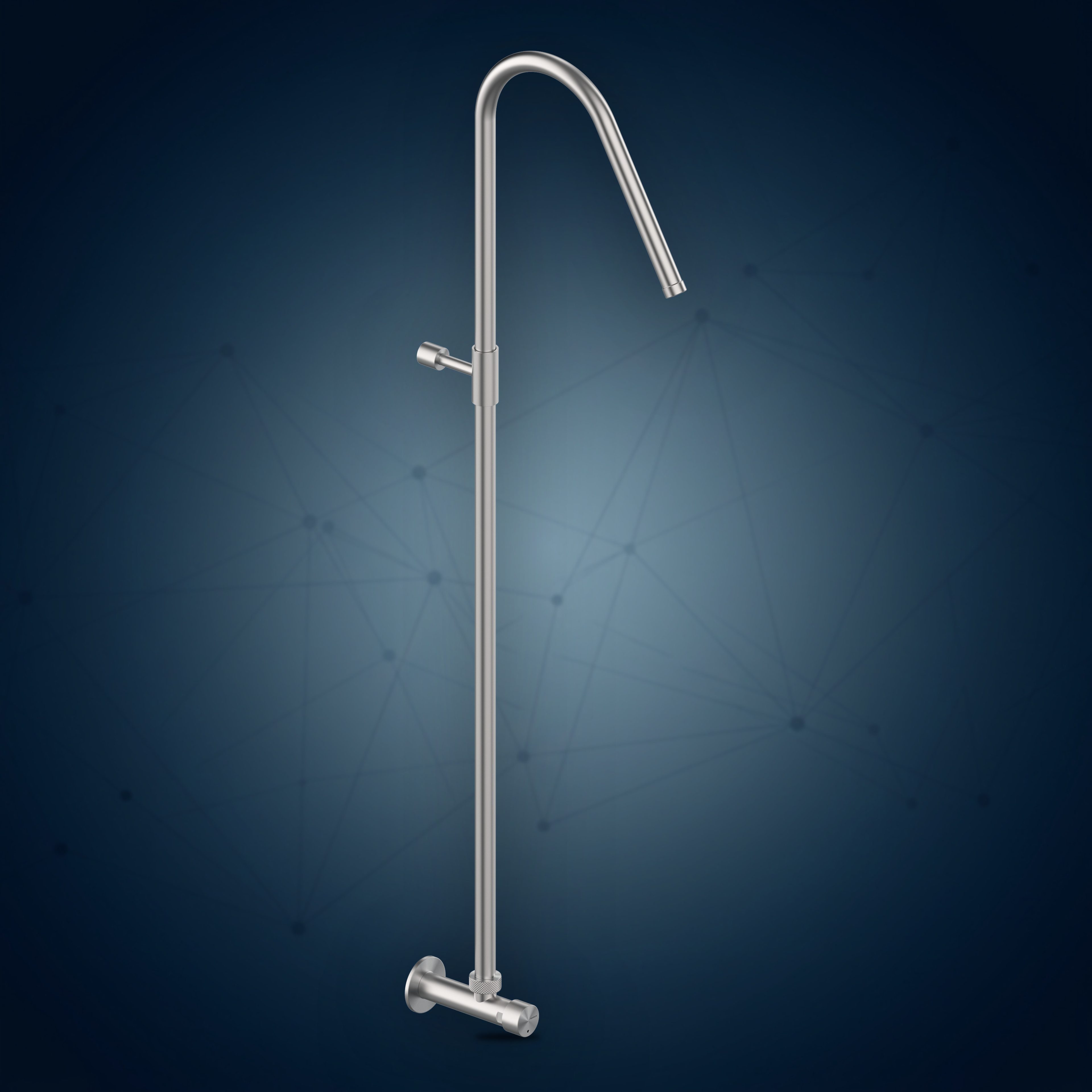 Rubinetto esterno temporizzato con colonna doccia e soffione incassato W88.AST, collezione Community