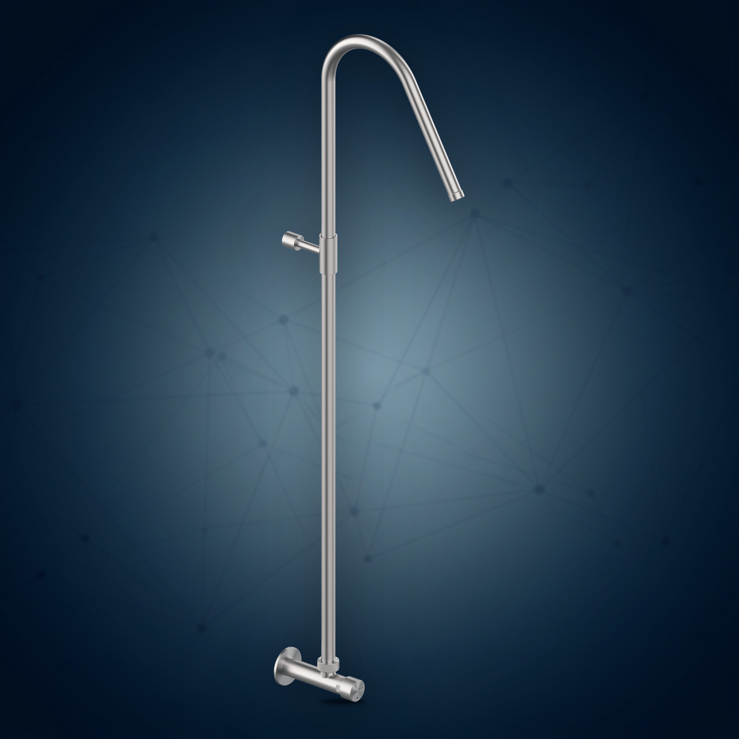 Rubinetto esterno temporizzato con colonna doccia e soffione incassato W88.AST, collezione Community