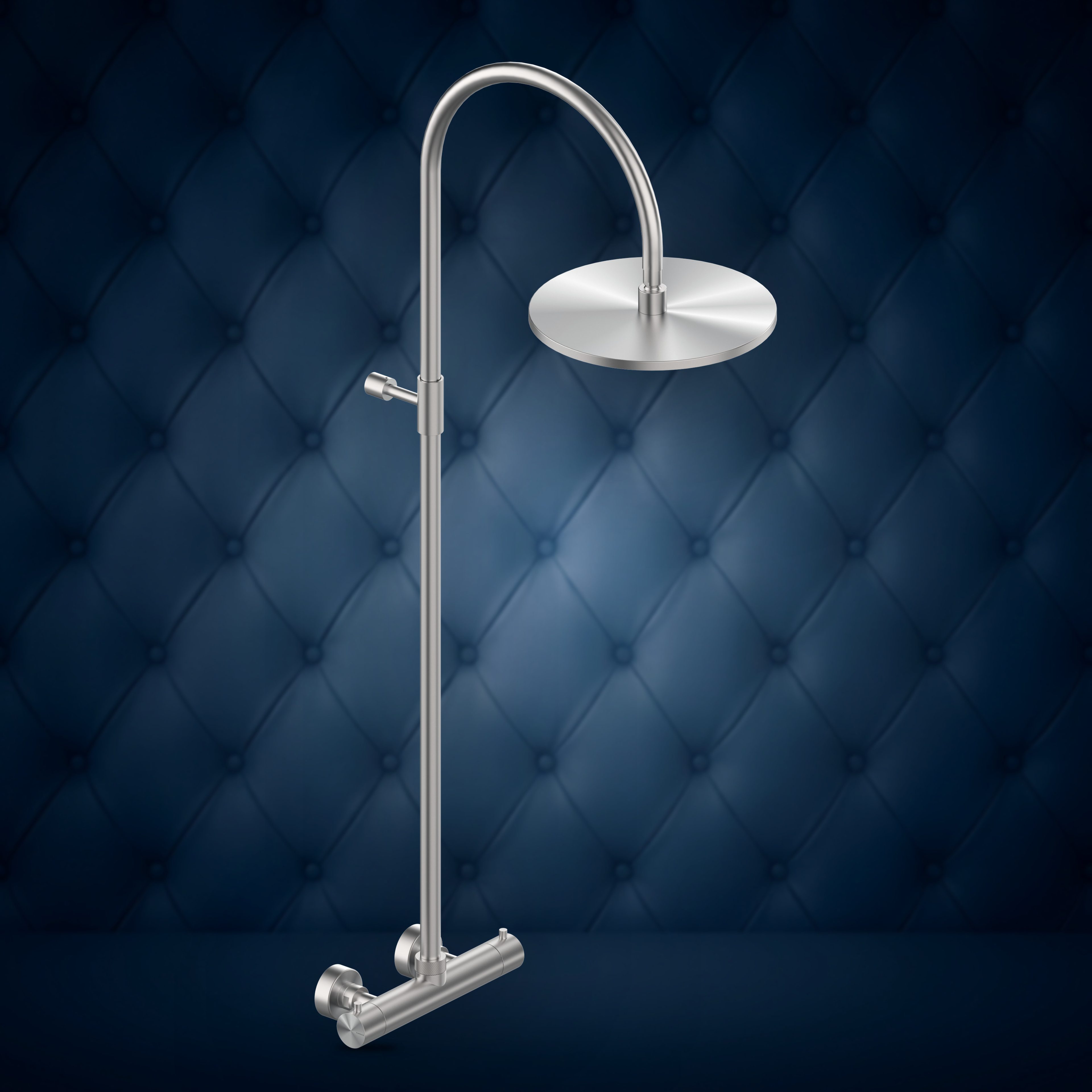 Gruppo esterno con colonna doccia e soffione S10 Ø300 mm W254, collezione Club Large