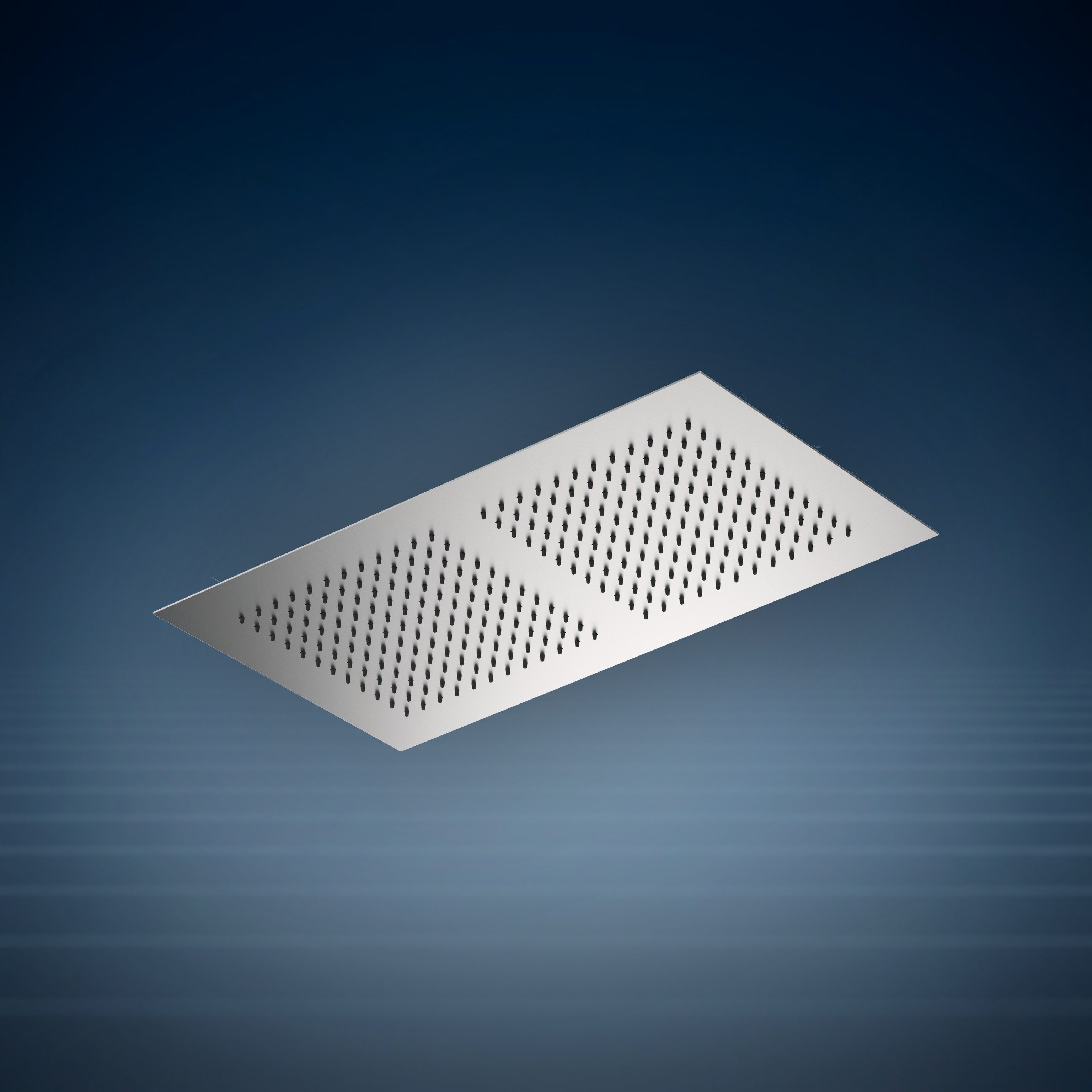 Doccia a soffitto con soffione integrato R700, collezione Waterline