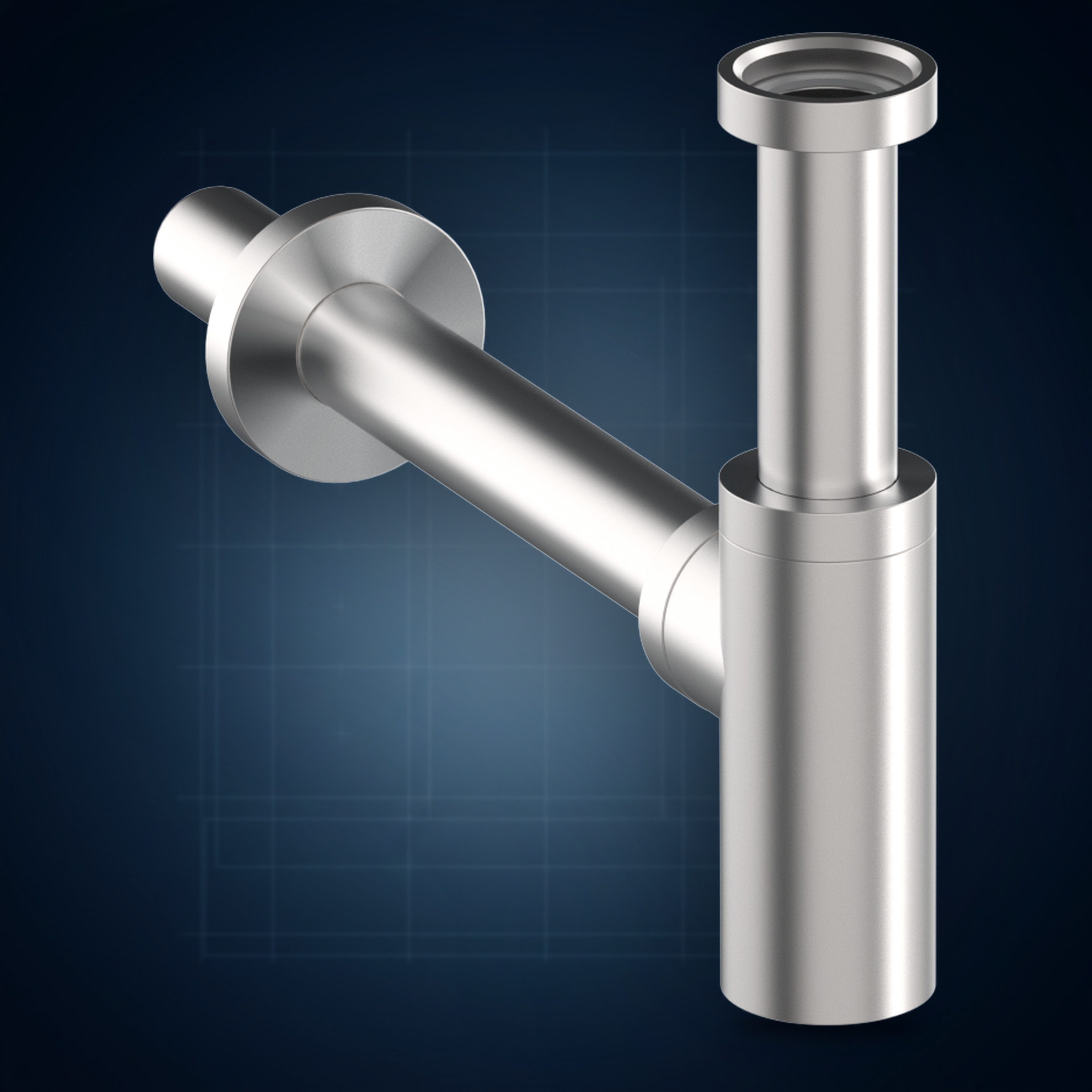Sifone da lavabo W200, collezione Accessori tecnici