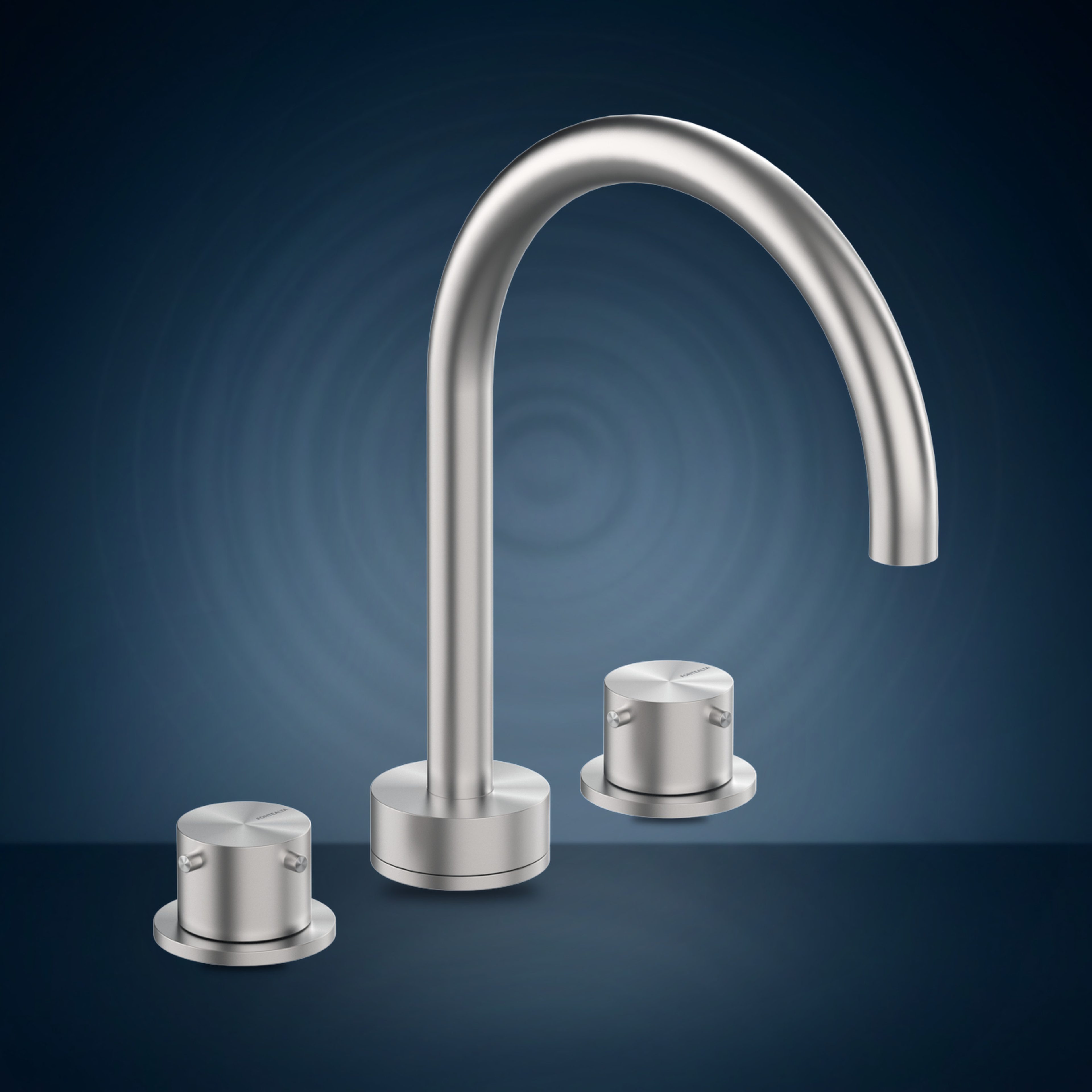 Batteria da lavabo 3 fori W3.O, collezione Origo