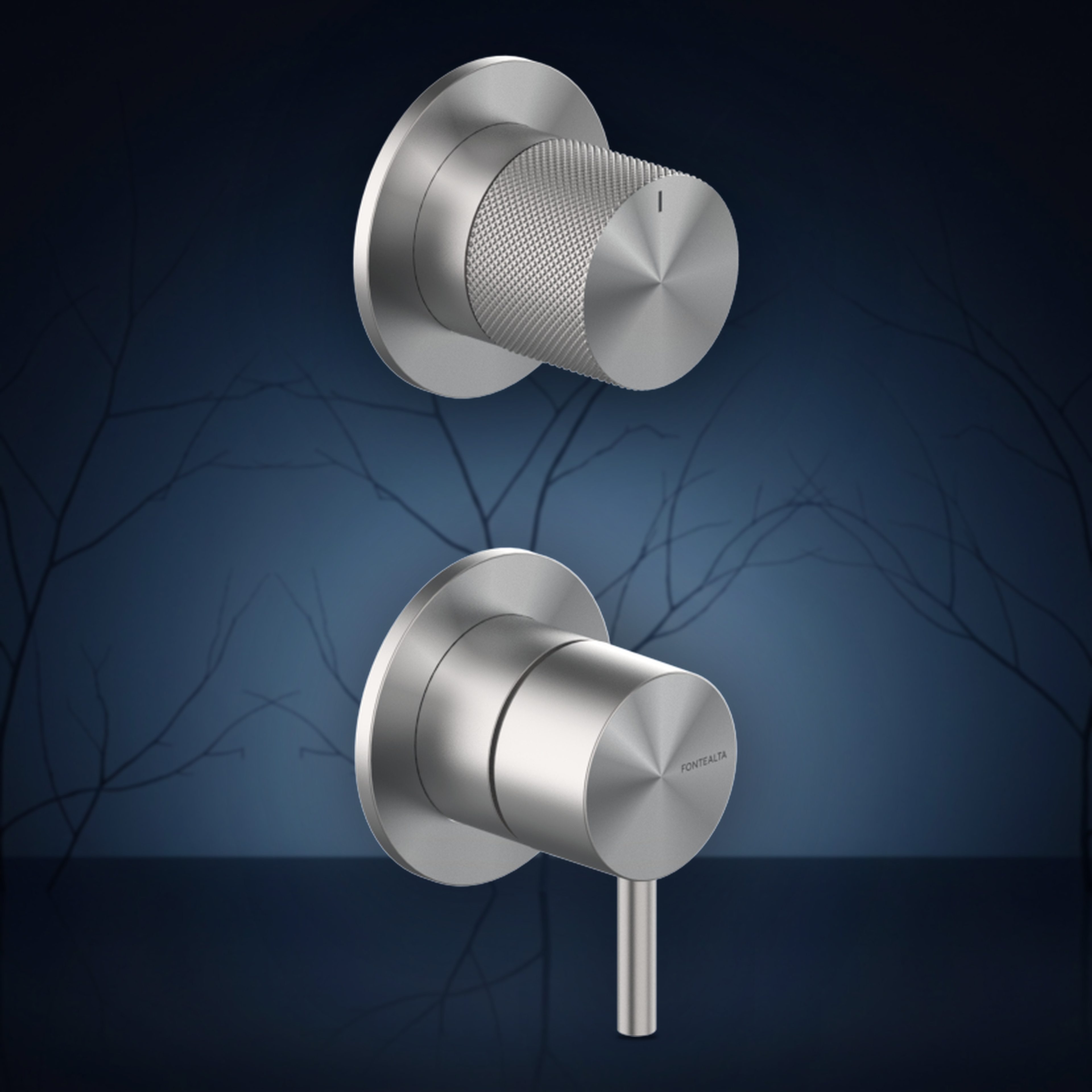 Miscelatore da incasso per doccia, con deviatore a 2 vie MR2.Y, collezione Twiggy