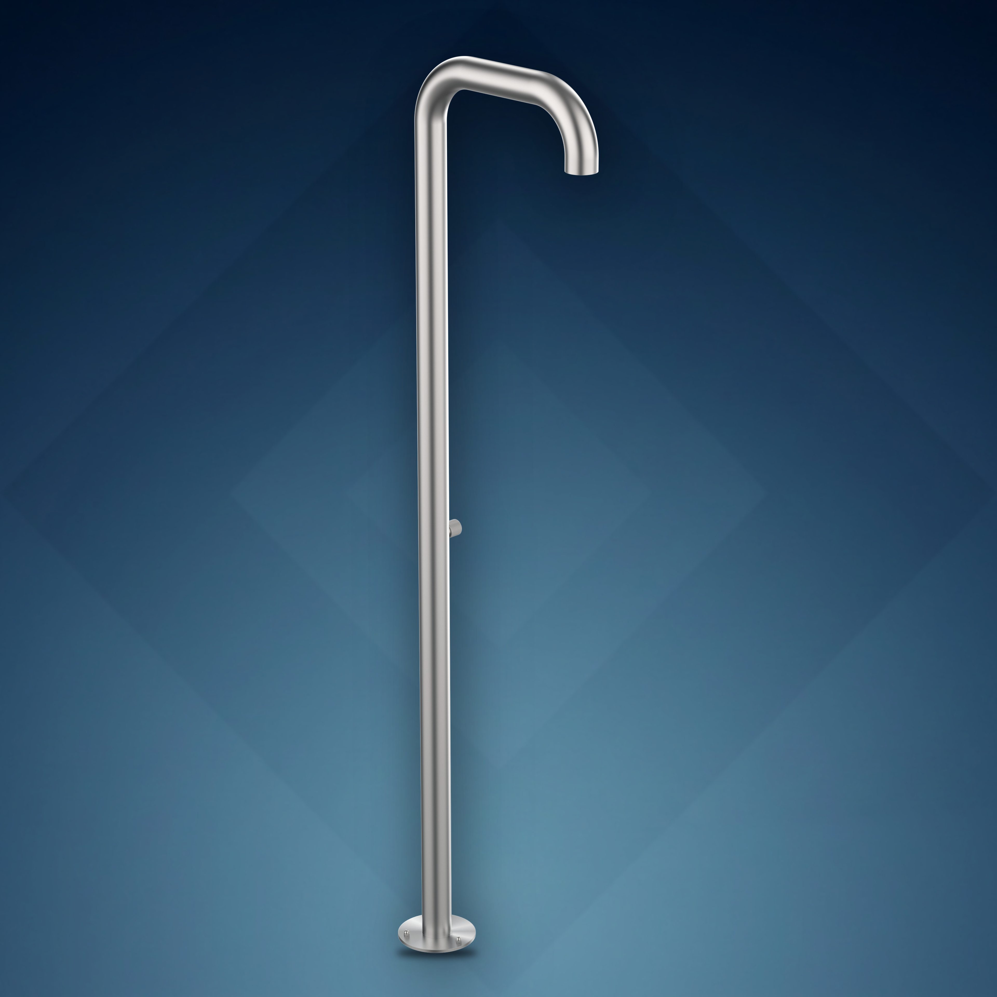 Colonna doccia con rubinetto d’arresto, soffione incassato e doccetta B76, collezione Boss