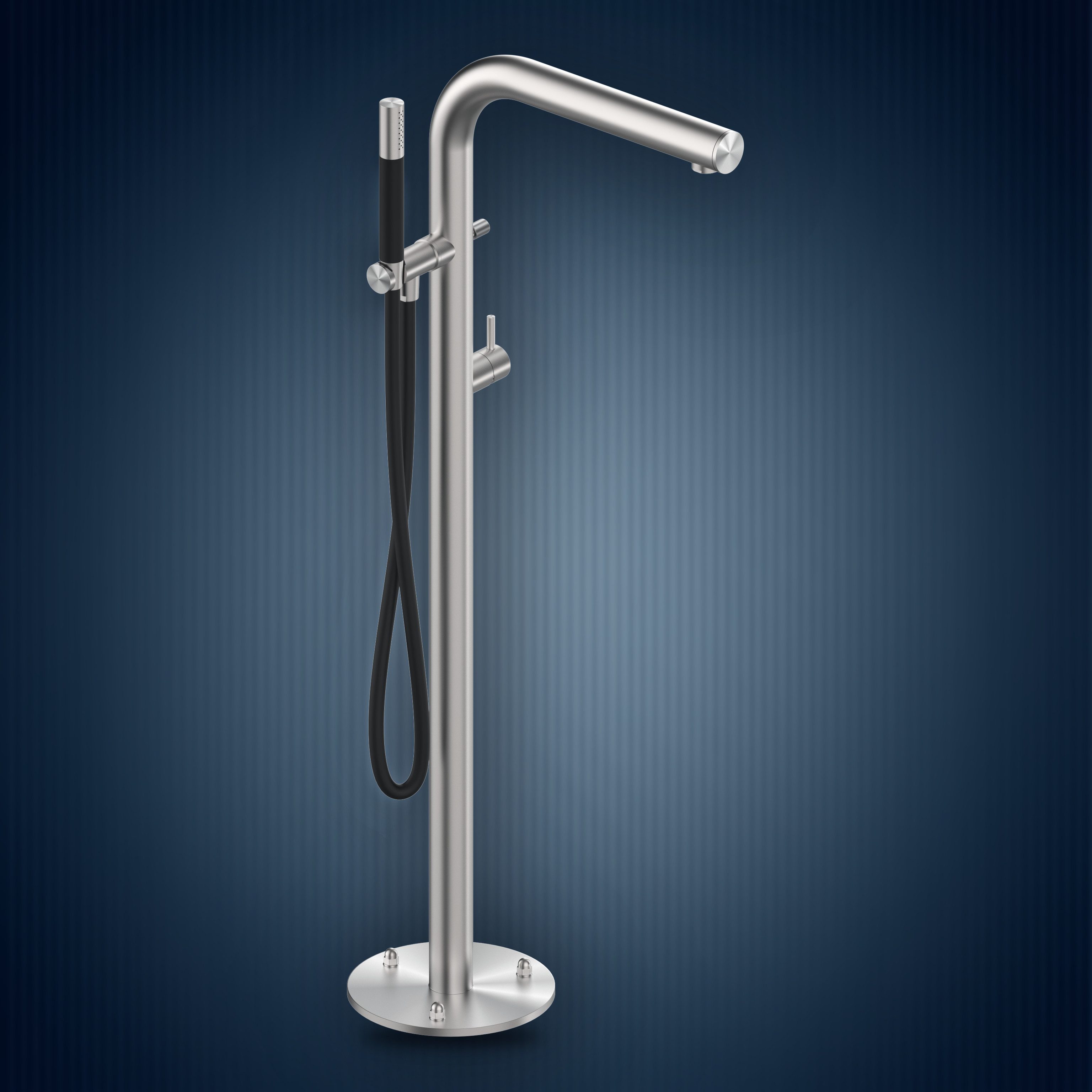 Colonna per vasca con miscelatore e doccetta S40V.ME, collezione Skinny