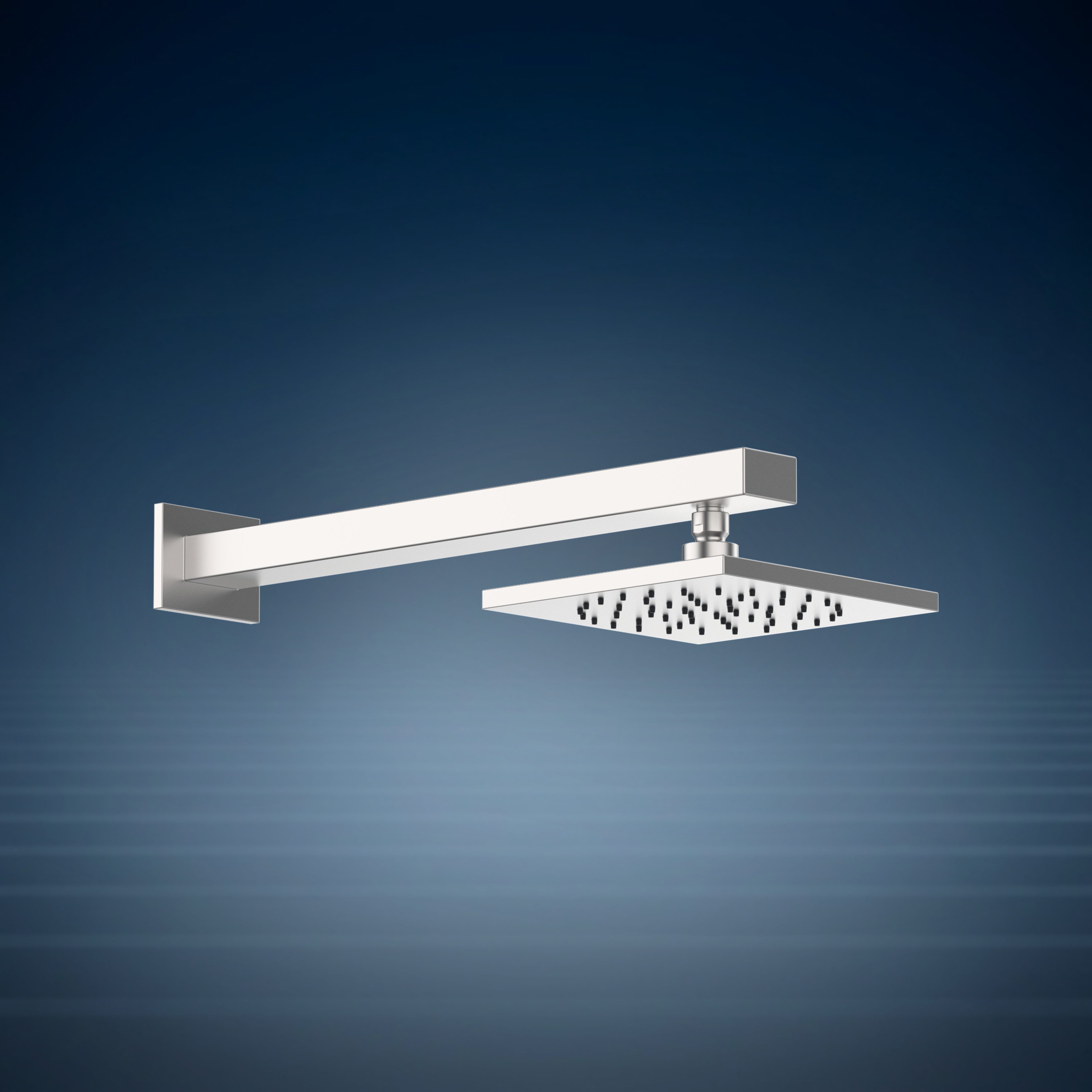 Braccio doccia con soffione S07 200x200 mm SA53.07, collezione Waterline