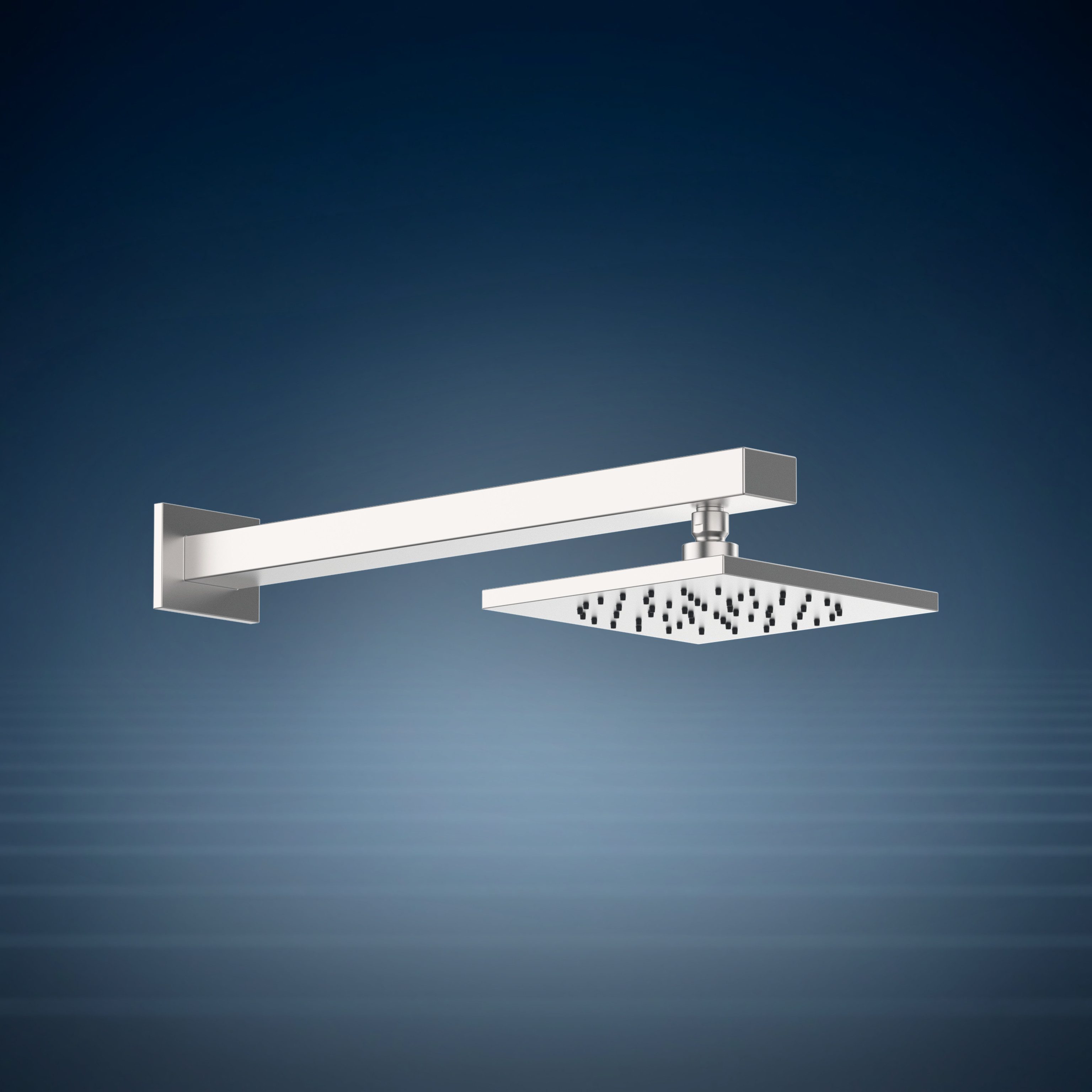 Braccio doccia con soffione S07 200x200 mm SA53.07, collezione Waterline