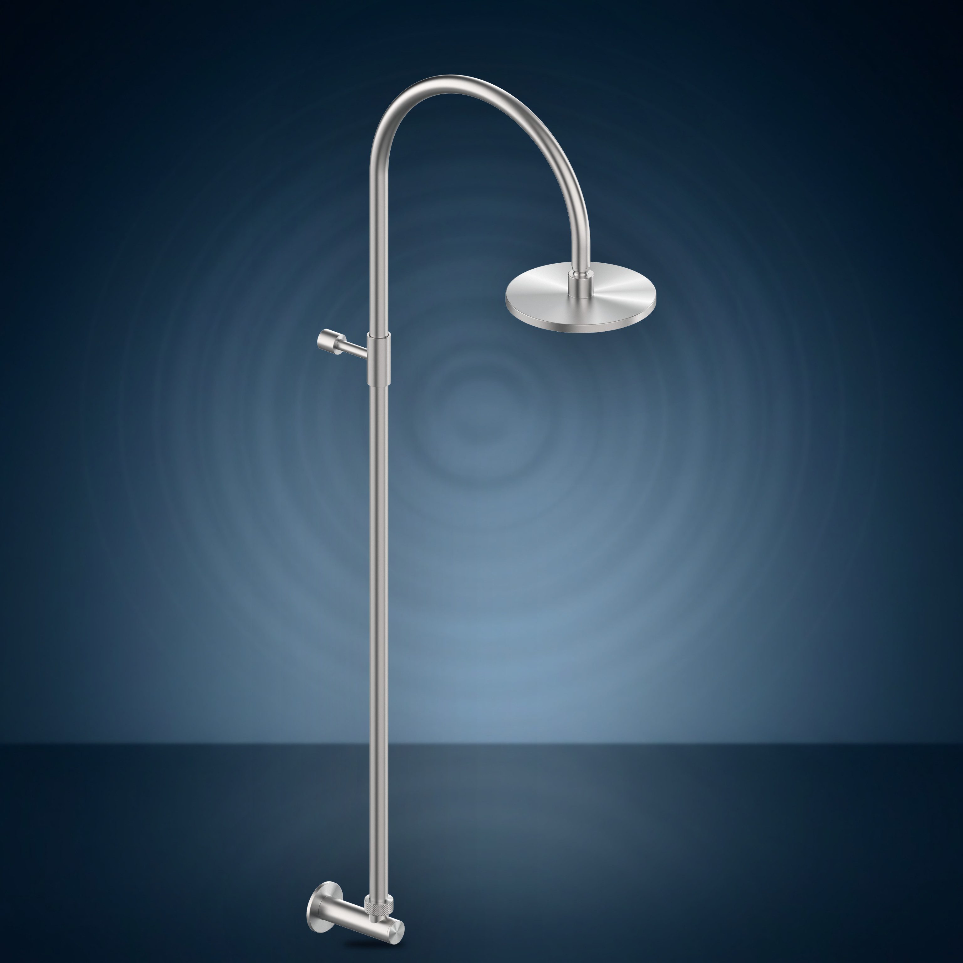 Presa d'acqua con colonna doccia e soffione S06 Ø200 mm W9X1, collezione Origo