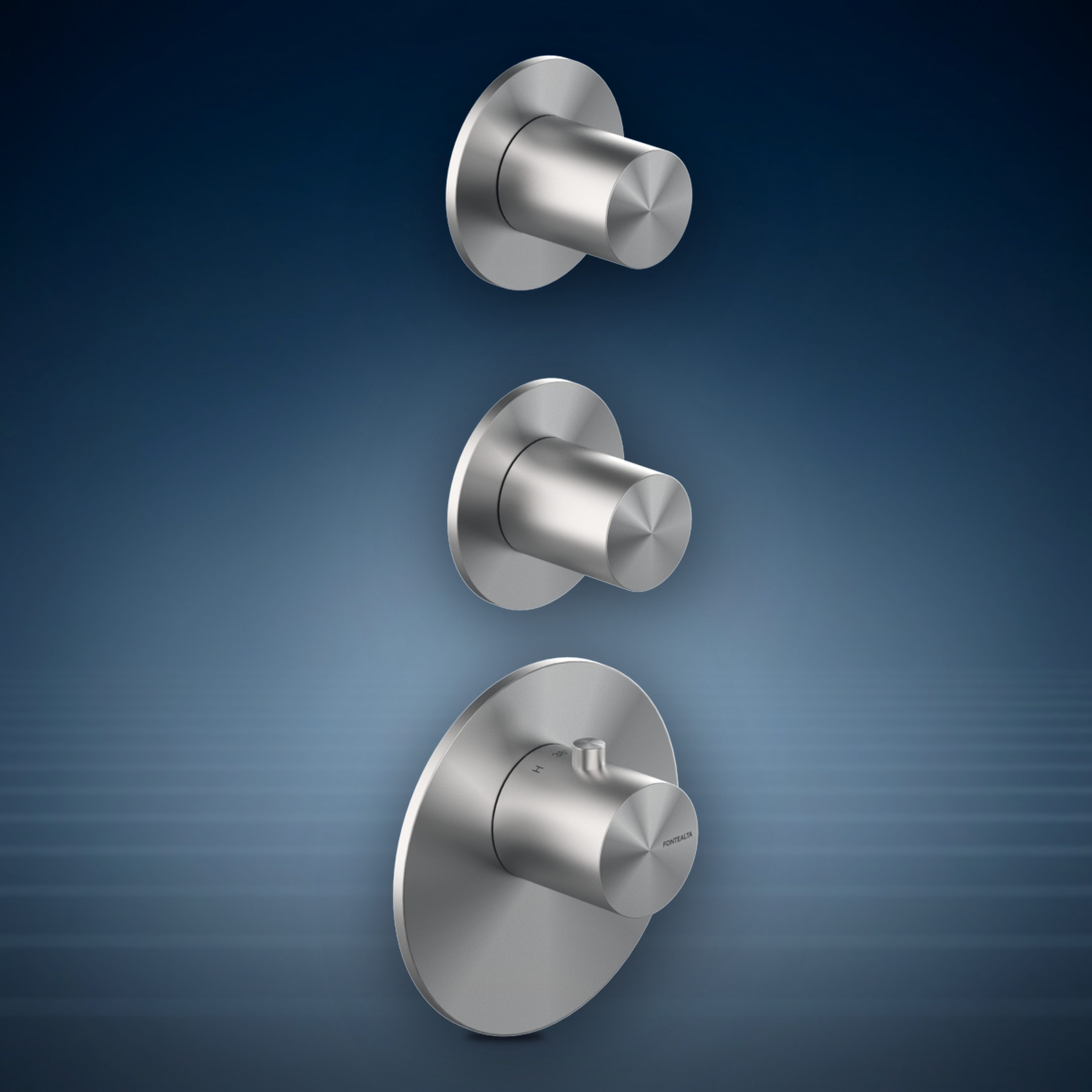 Misceltatore termostatico da incasso per doccia a 2 vie, High Flow TC.HF2, collezione Waterline