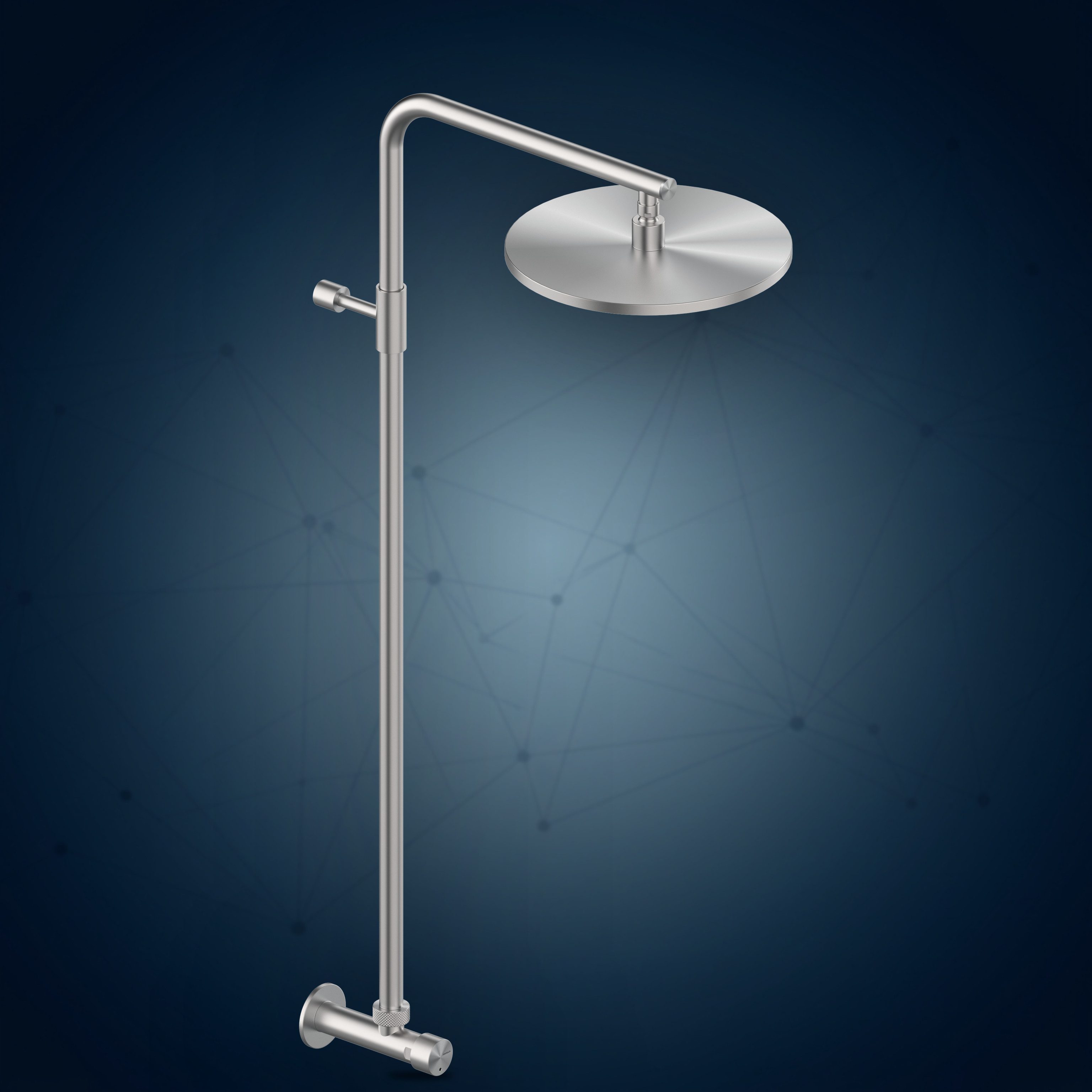Rubinetto esterno temporizzato con colonna doccia e soffione S10 Ø300 mm W68.AST, collezione Community