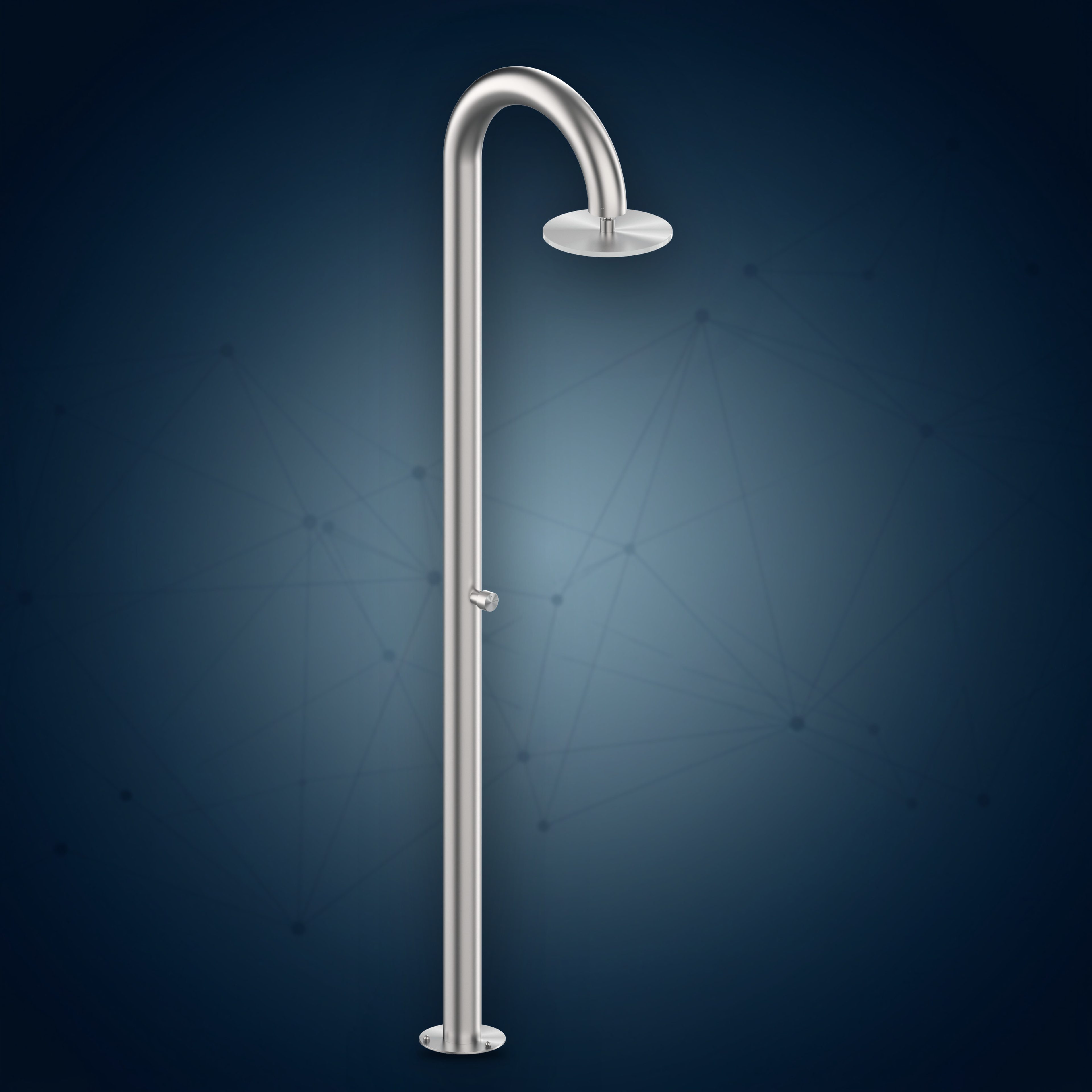 Colonna doccia con rubinetto temporizzato e soffione S10 Ø300 mm CL90.AST, collezione Community