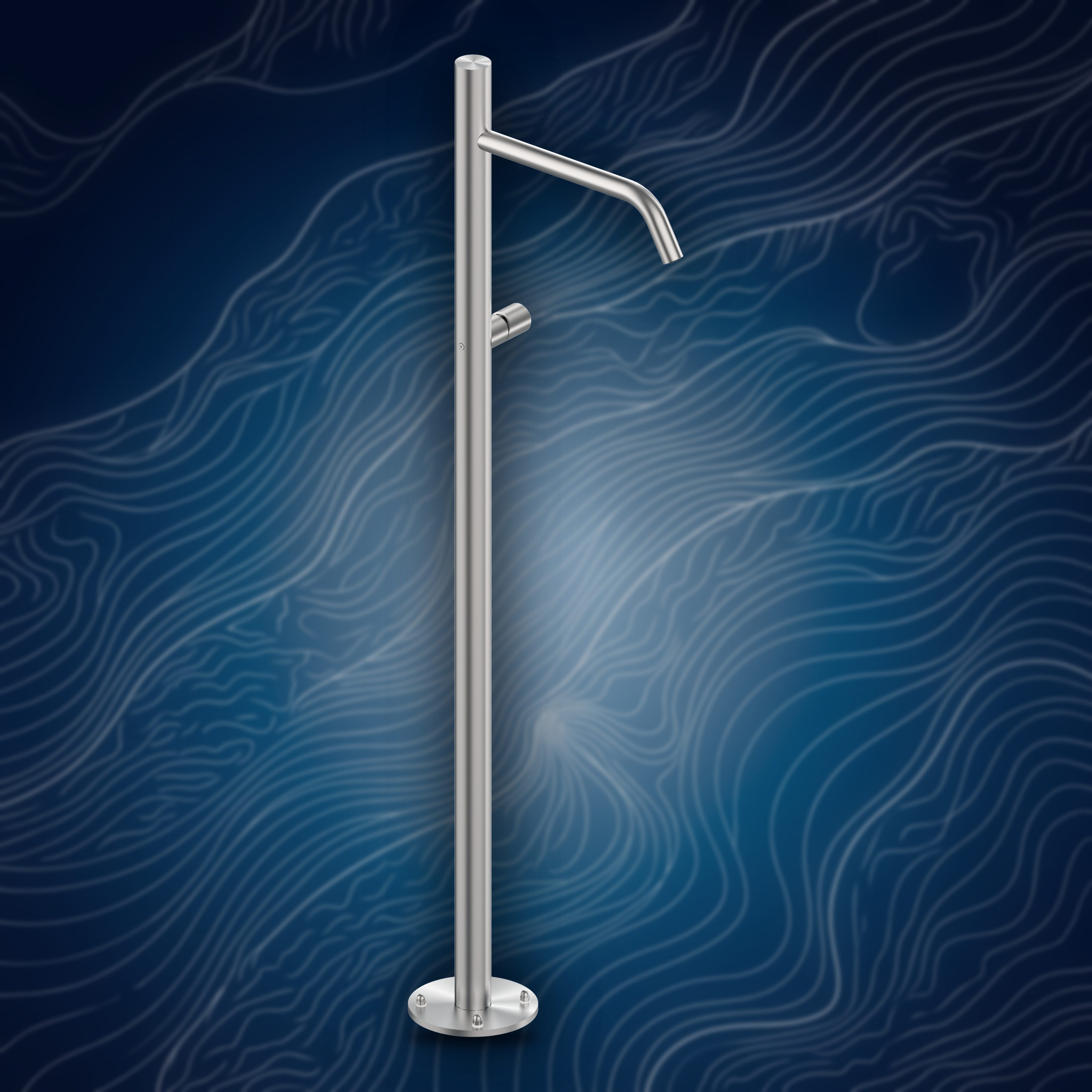 Colonna per lavabo con miscelatore I40L.M, collezione Ille