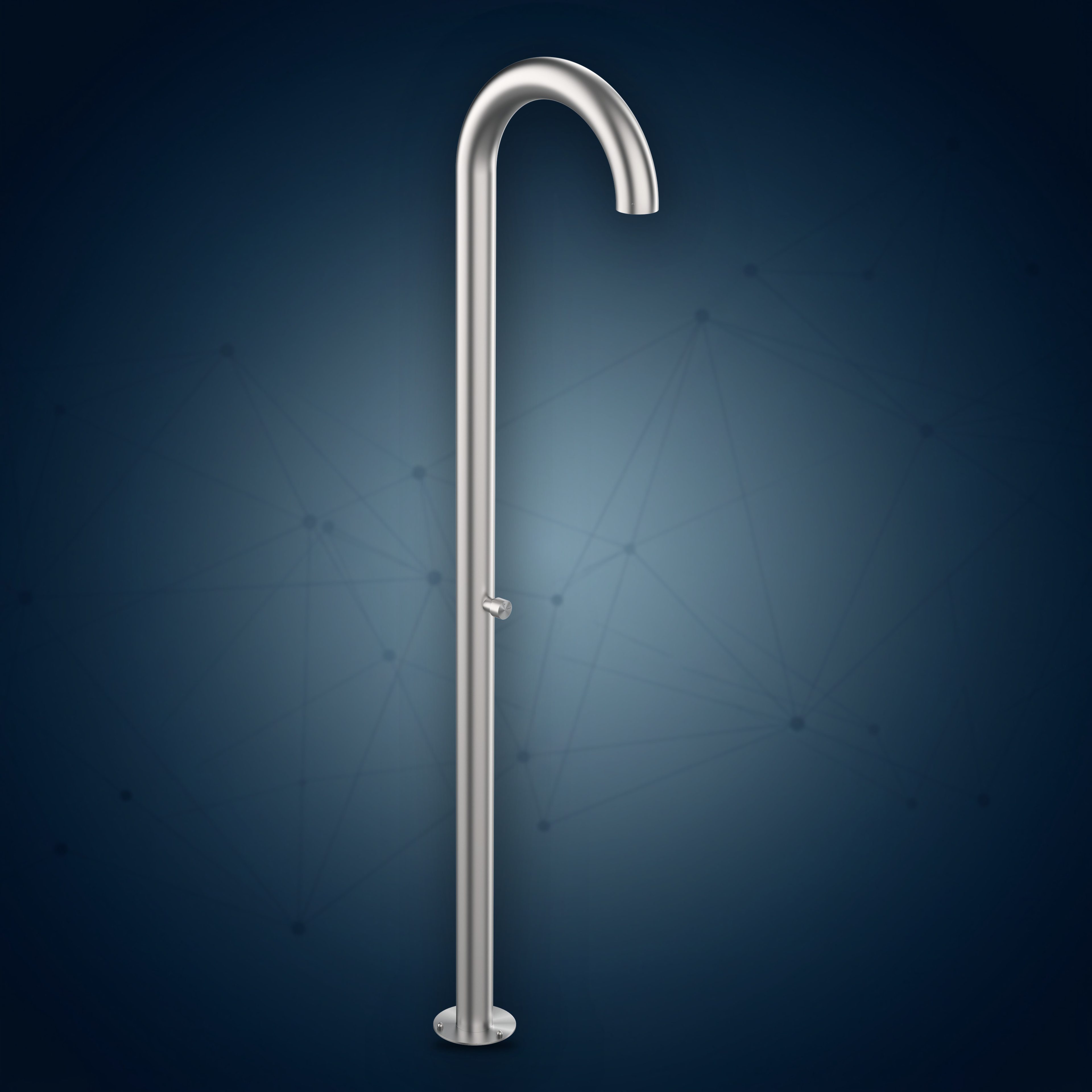 Colonna doccia con rubinetto temporizzato e soffione incassato C90.AST, collezione Community
