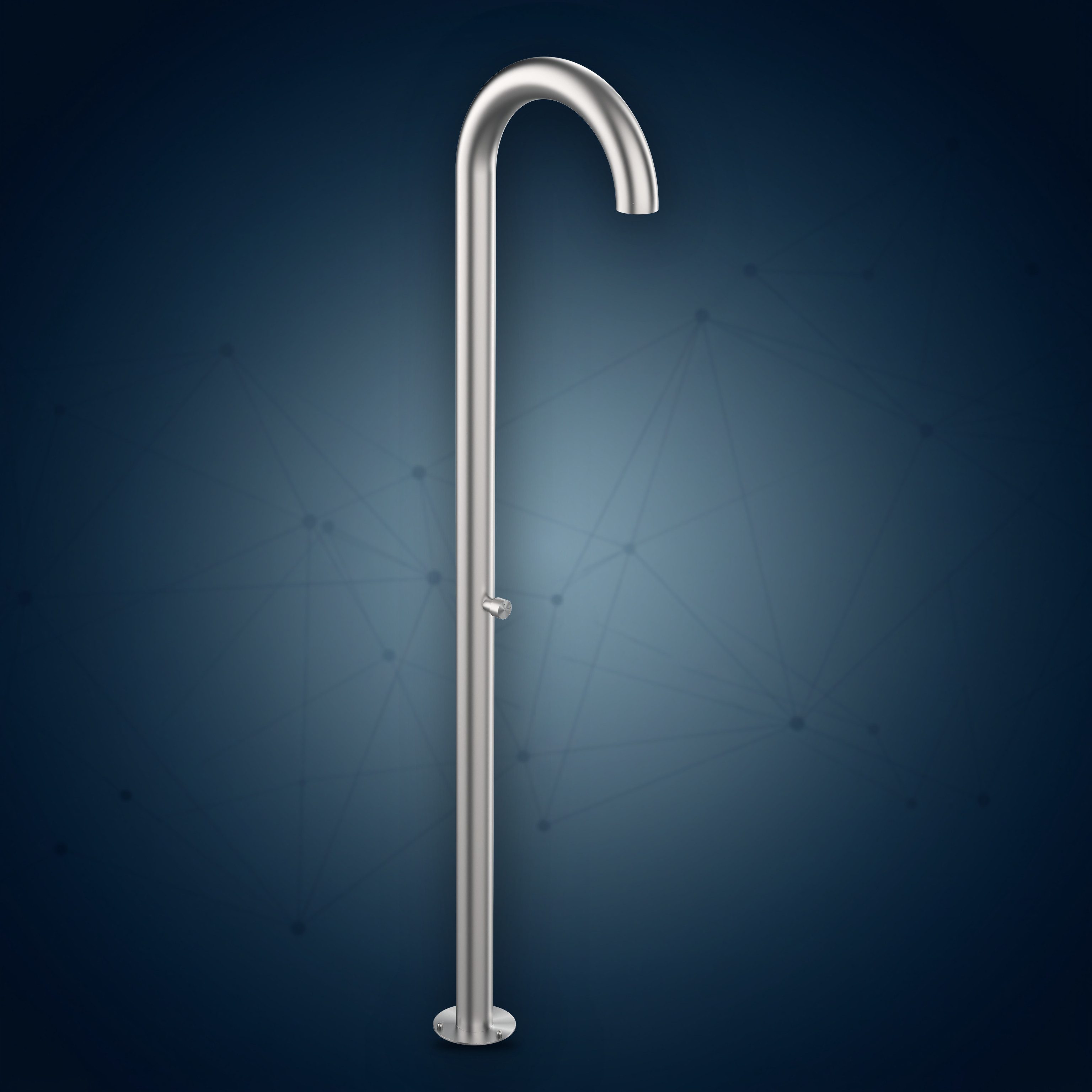 Colonna doccia con rubinetto temporizzato e soffione incassato C90.AST, collezione Community