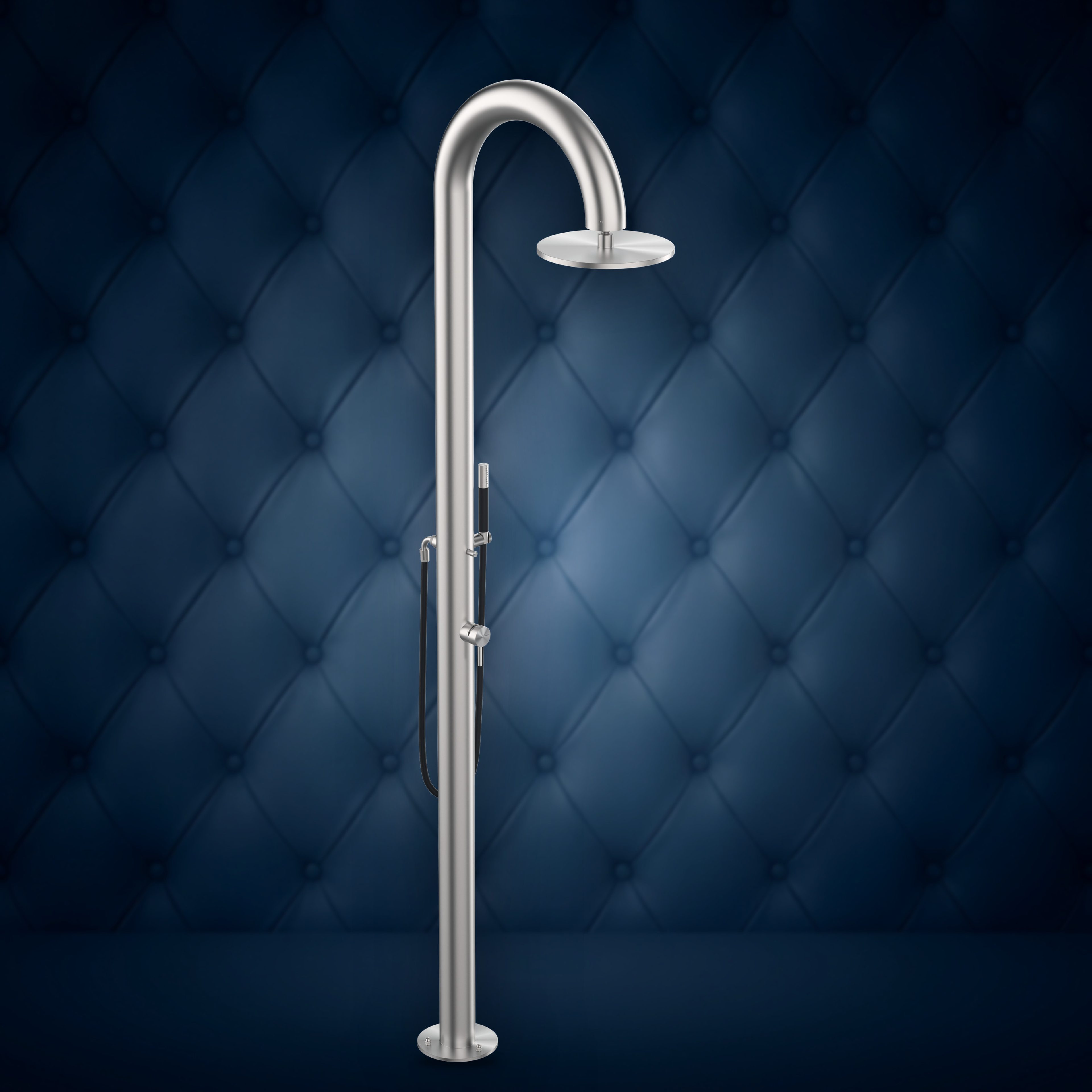 Colonna doccia con miscelatore, soffione S10 Ø300 mm e doccetta CL90.ME, collezione Club Large