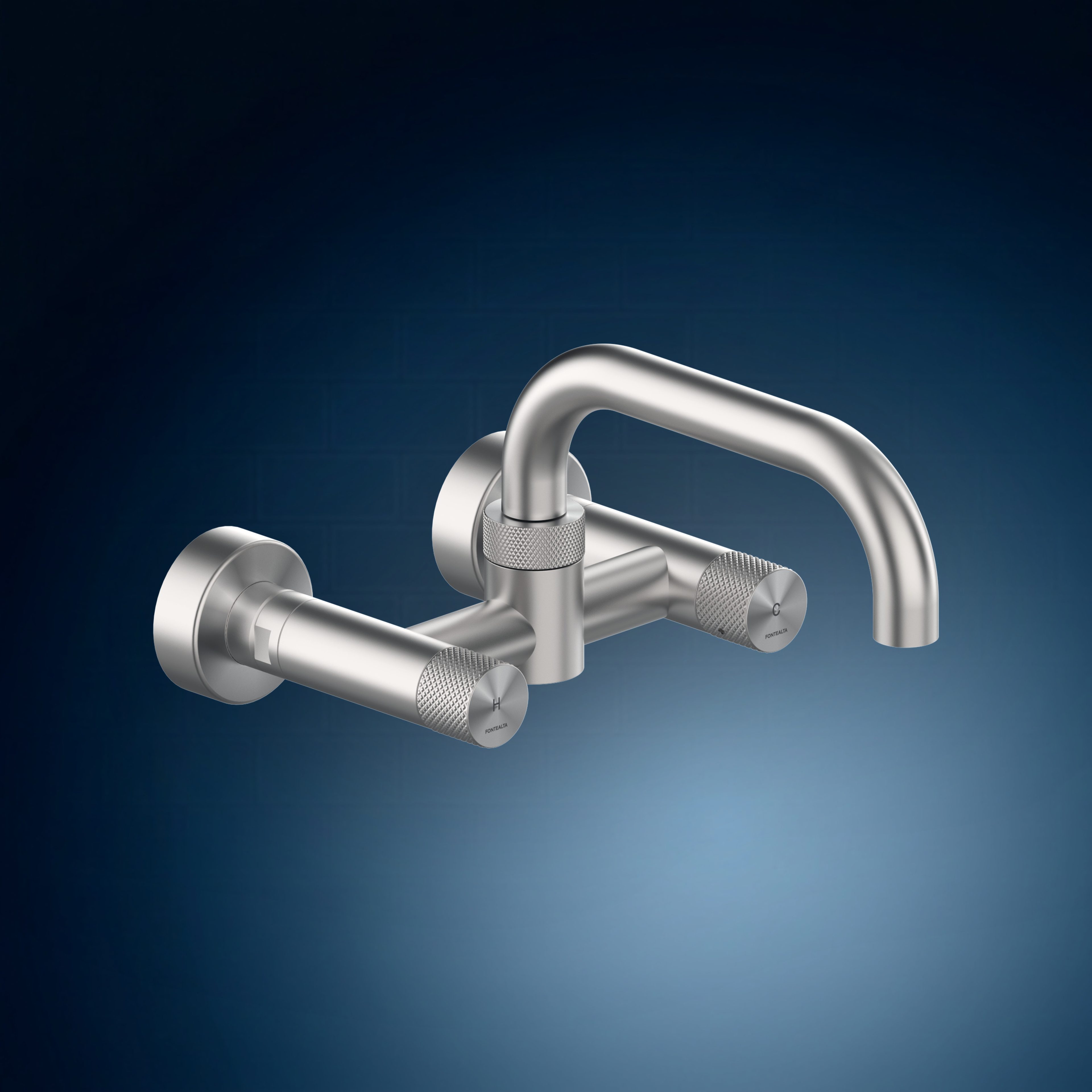 Gruppo da lavello a parete con bocca girevole KW50.UP, collezione Kitchen