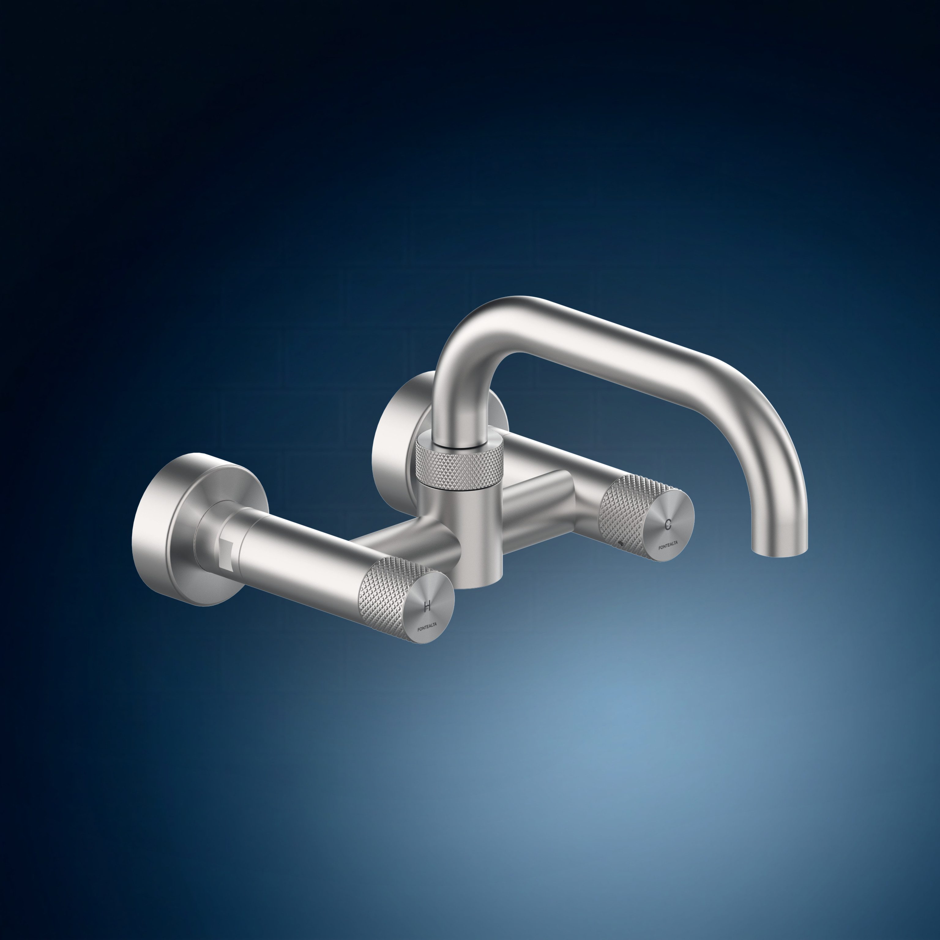 Gruppo da lavello a parete con bocca girevole KW50.UP, collezione Kitchen