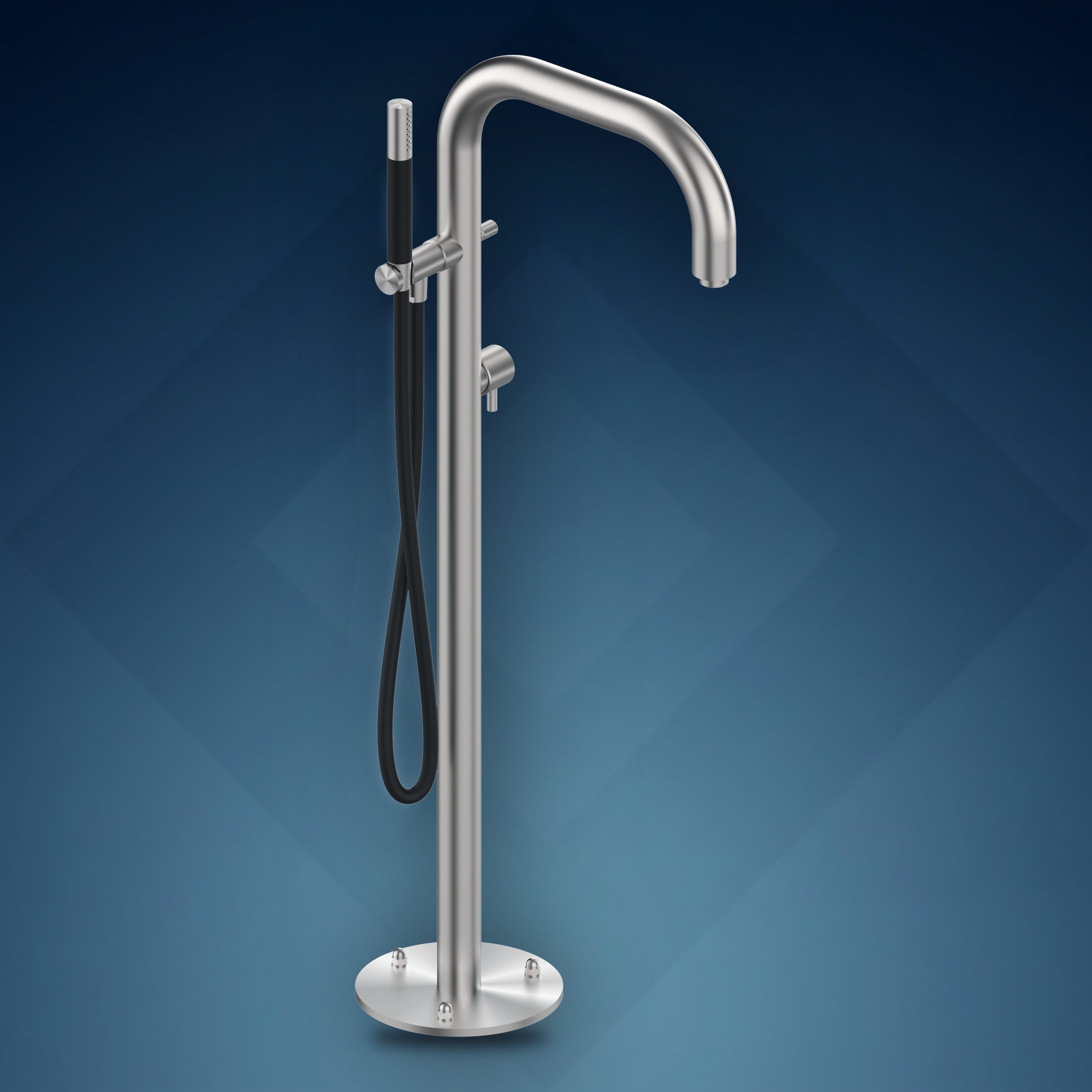 Colonna per vasca con rubinetto d'arresto e doccetta B40V.E, collezione Boss