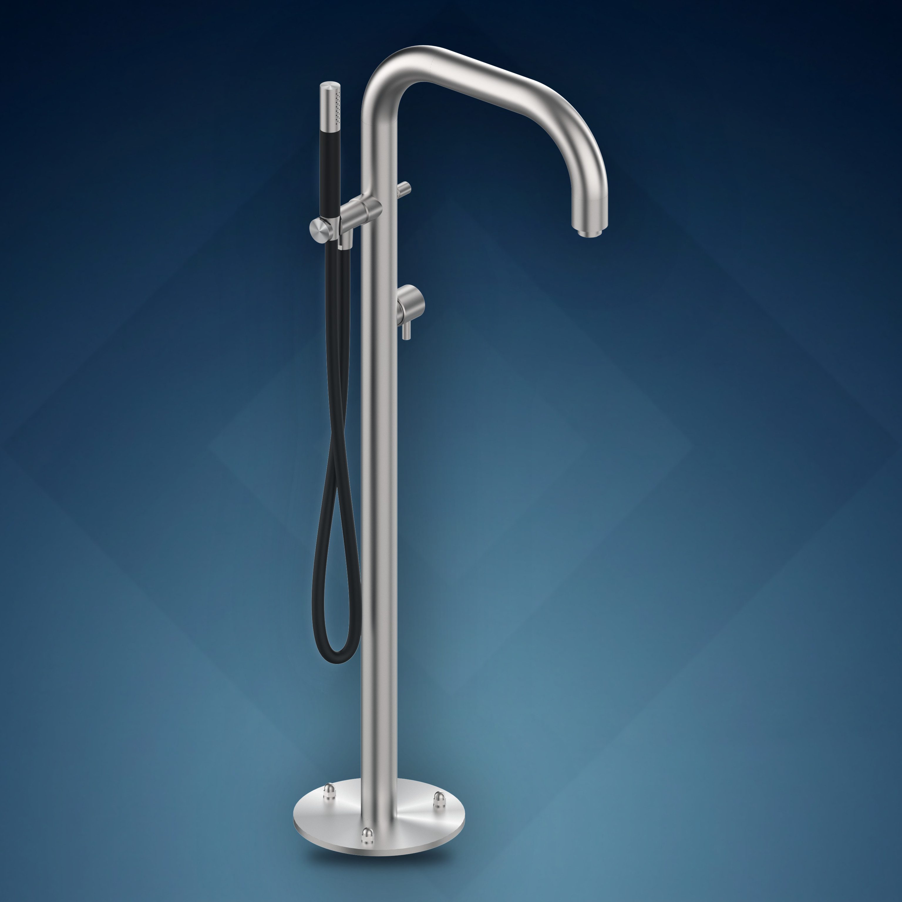 Colonna per vasca con rubinetto d'arresto e doccetta B40V.E, collezione Boss