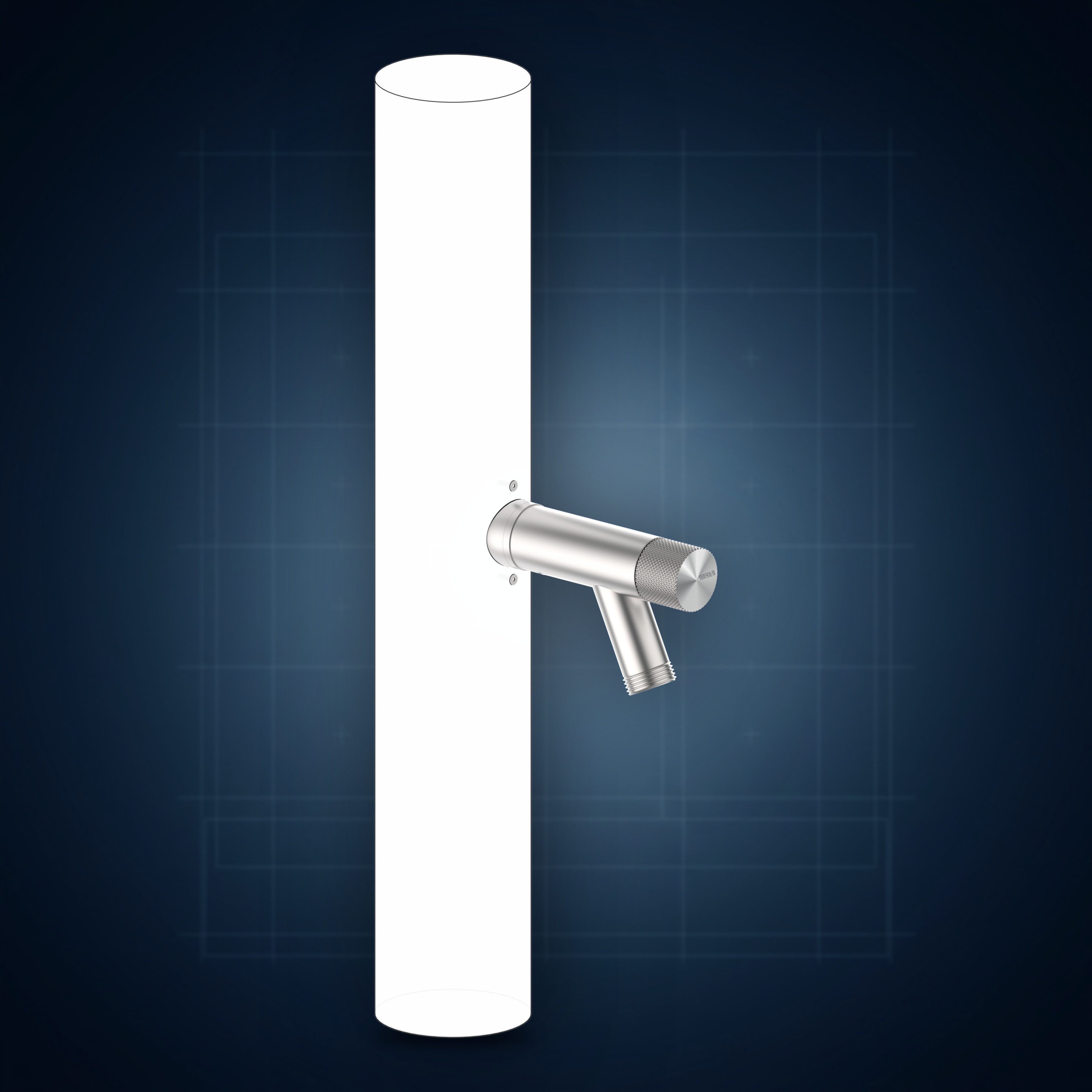 Rubinetto esterno per colonne doccia, acciaio inox AISI 316 con raccordo portagomma G 3/4" RE10.HB, collezione Accessori colonna doccia