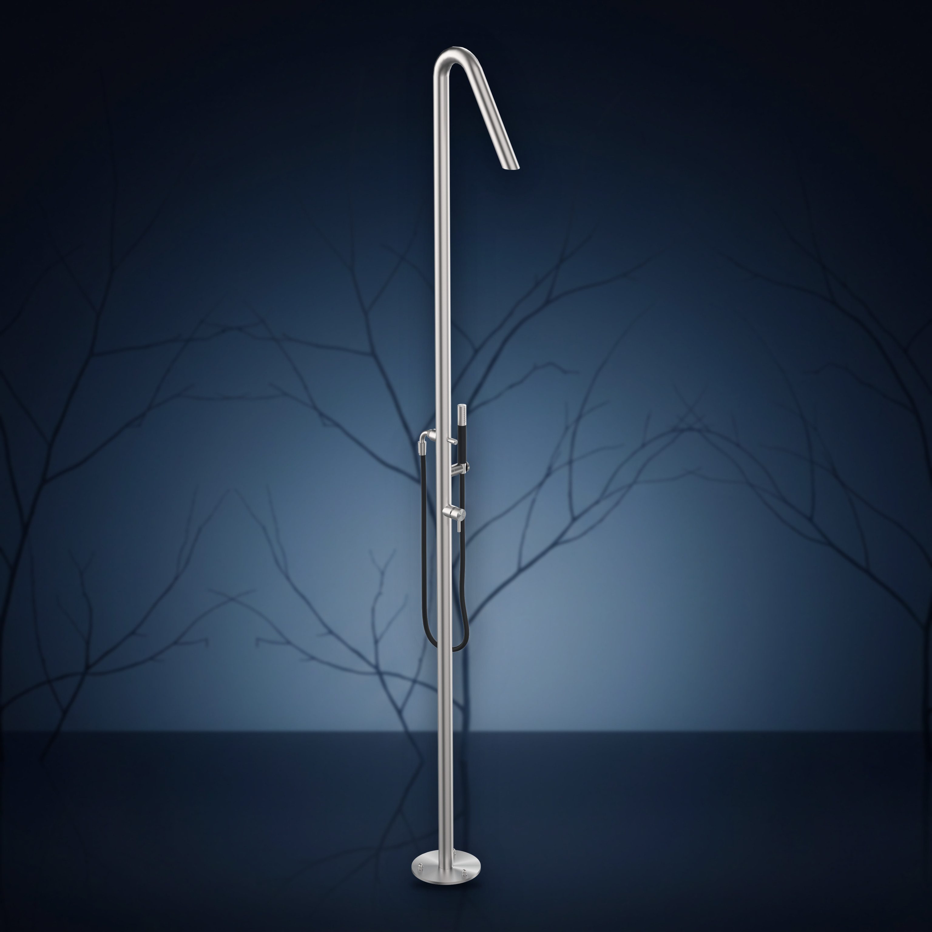 Colonna doccia con miscelatore, soffione incassato e doccetta CSR40.ME, collezione Twiggy