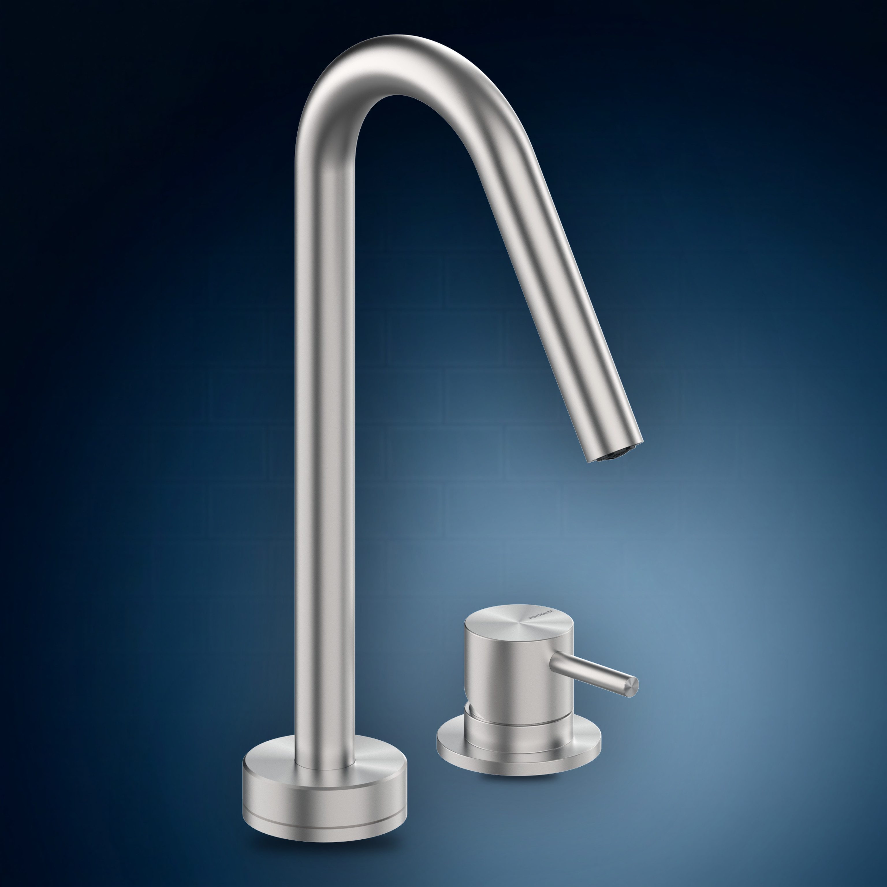 Batteria da lavello, con miscelatore e bocca girevole K2M.Y, collezione Kitchen
