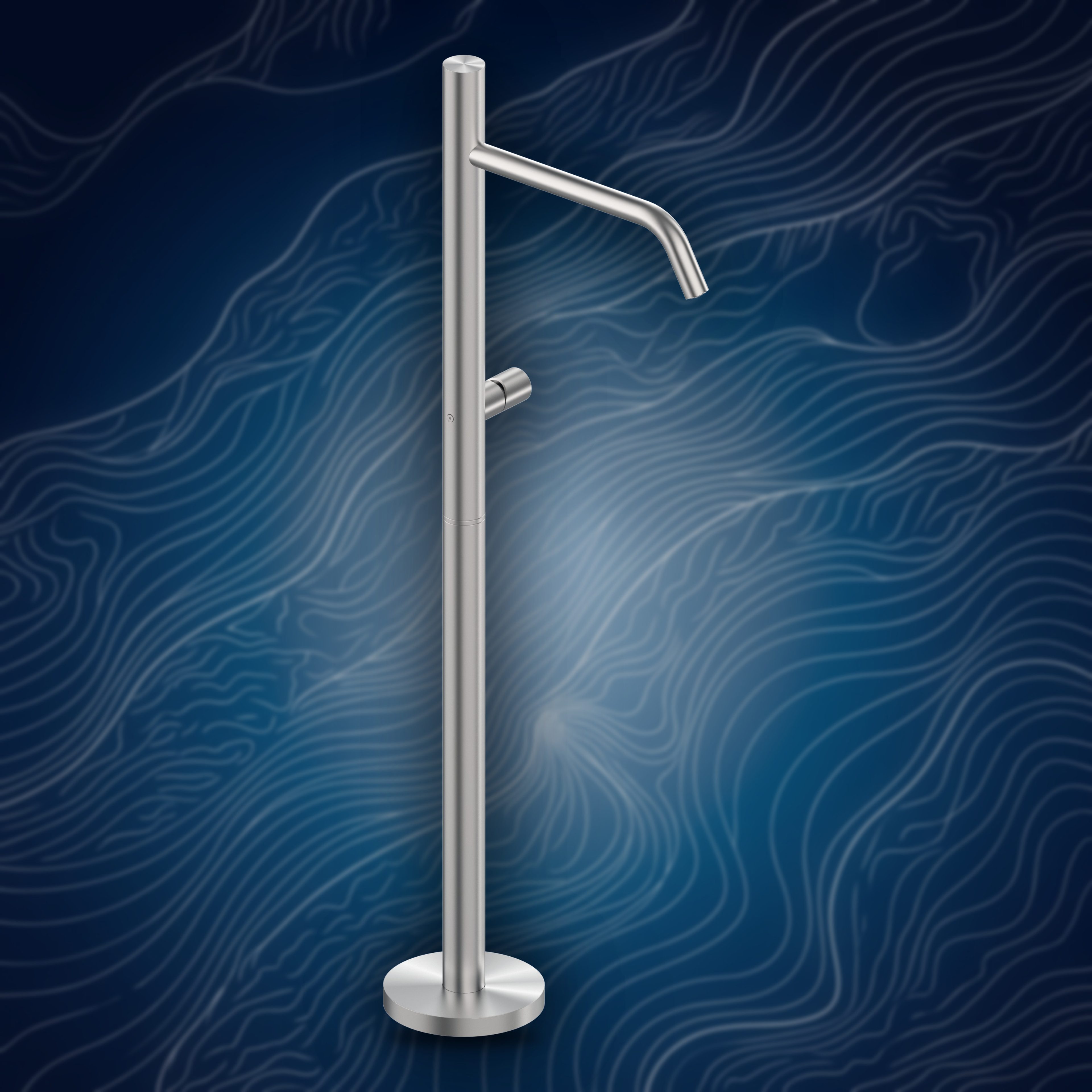 Colonna per vasca con miscelatore PVD I40V.D.M, collezione Ille