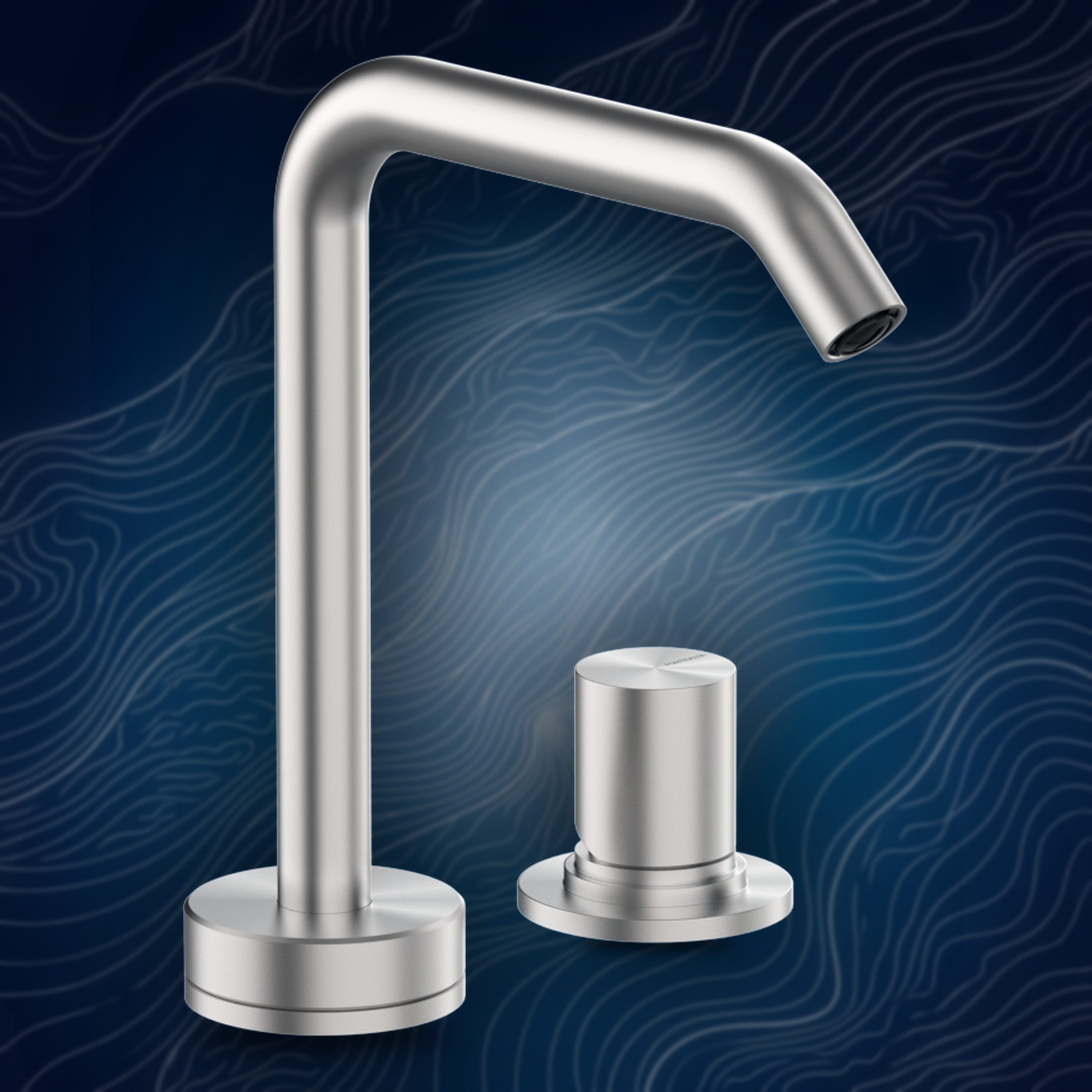 Batteria da lavabo 2 fori W2M.I, collezione Ille
