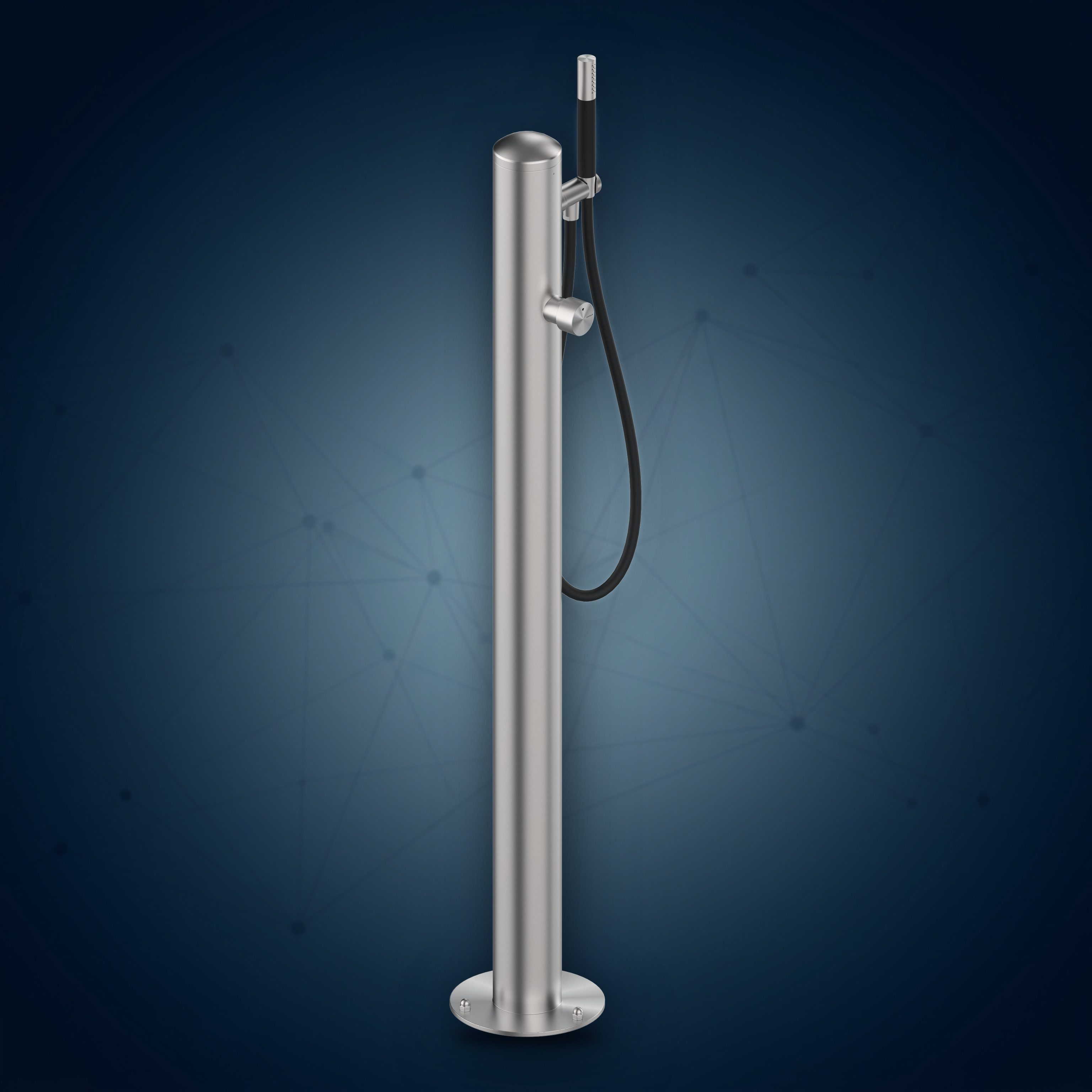 Colonna con rubinetto temporizzato e doccetta COL90.AST, collezione Community