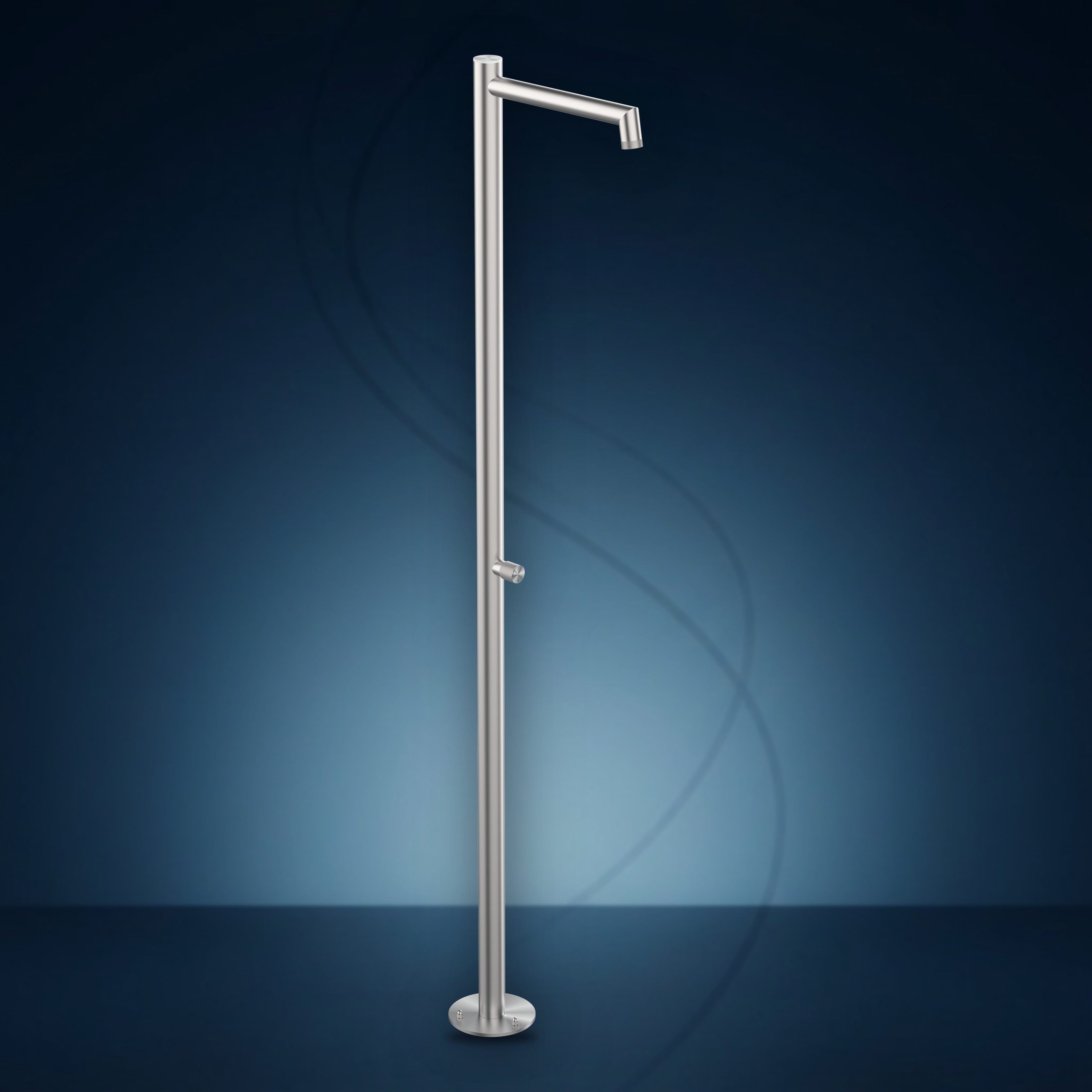 Colonna doccia con miscelatore e soffione incassato F60.M, collezione Flamingo