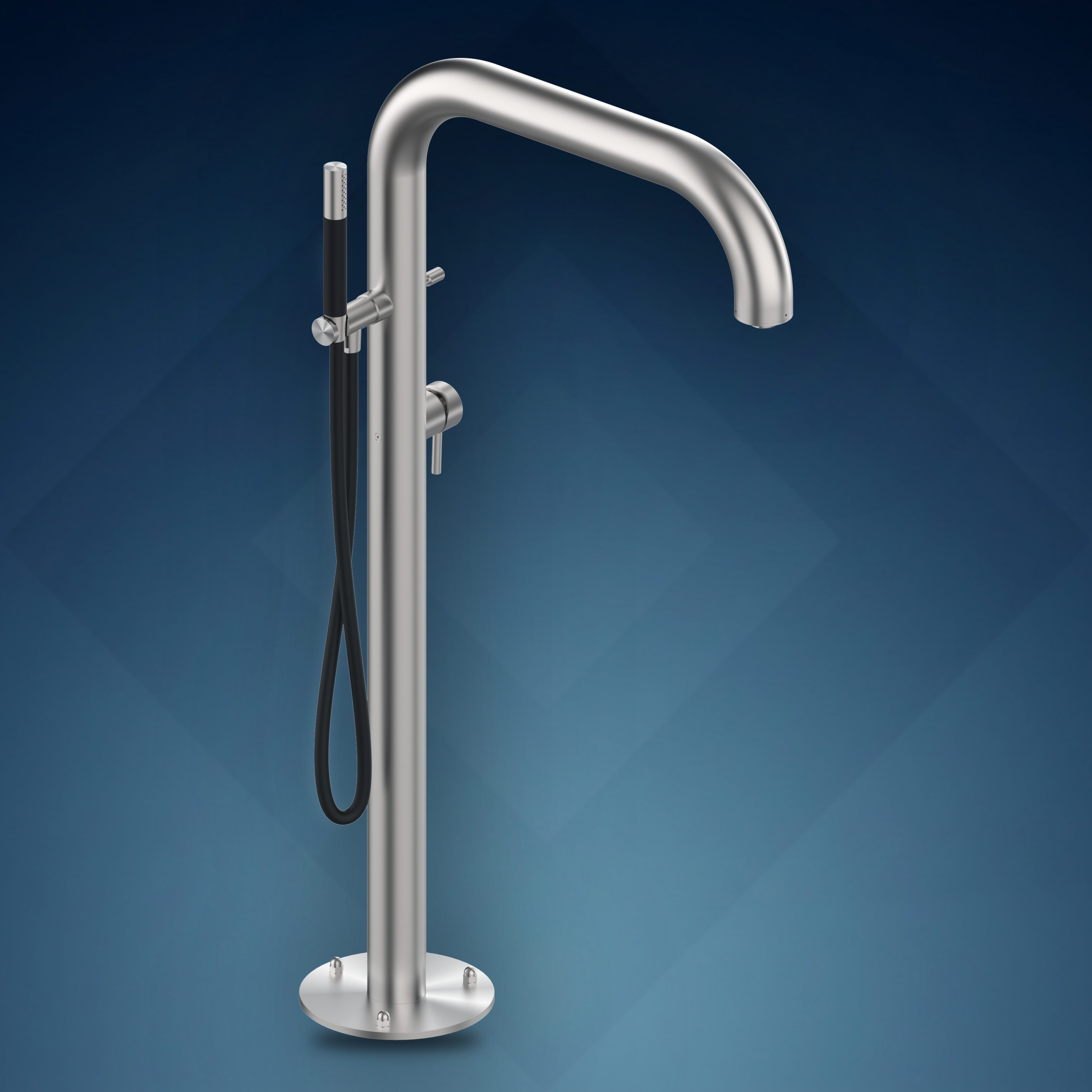 Colonna High-Flow per vasca con miscelatore e doccetta B60V.HF.ME, collezione Boss