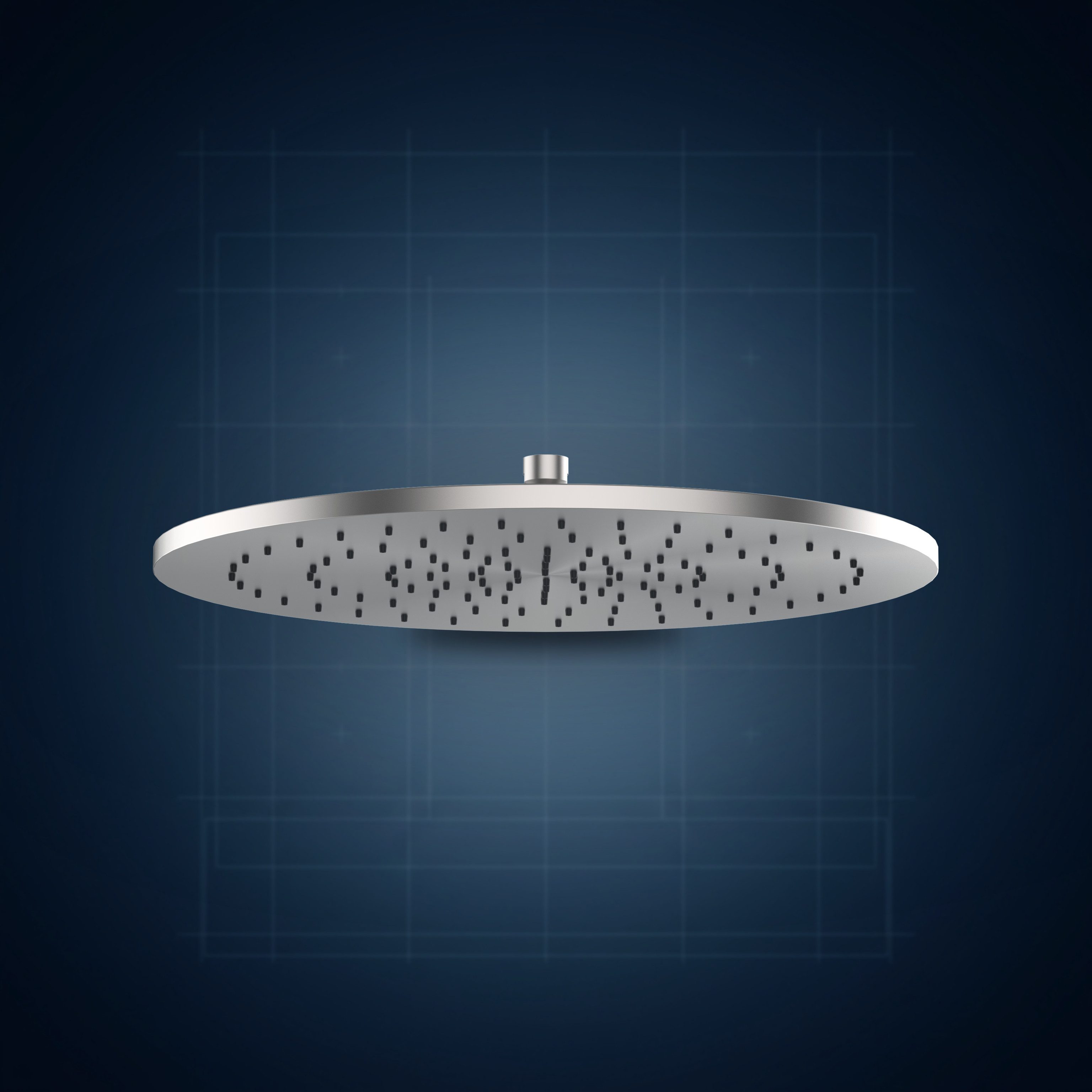 Soffione anticalcare Ø400 mm, acciaio inox AISI 316 S12, collezione Componenti doccia