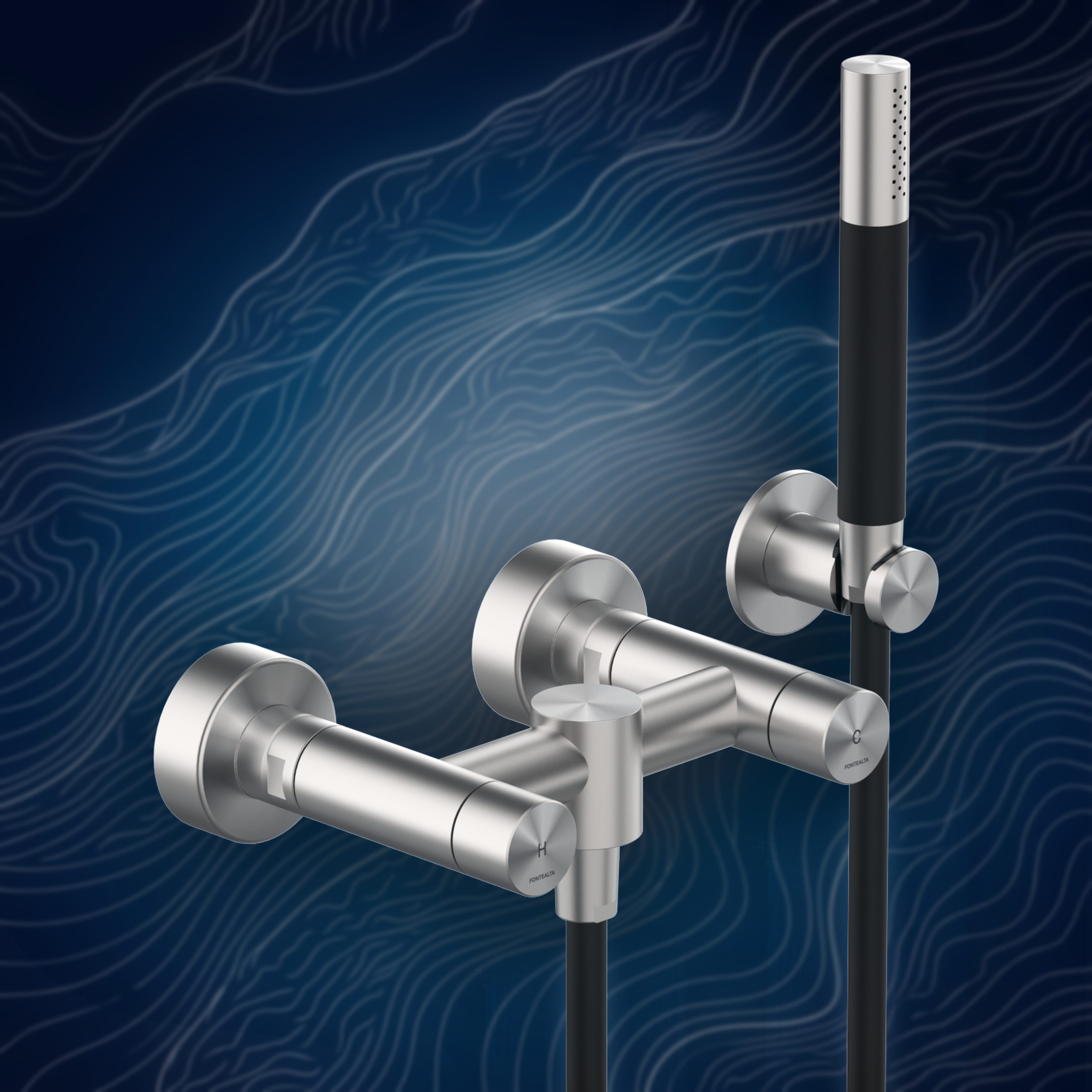 Gruppo esterno con kit doccia WX90.SK, collezione Ille