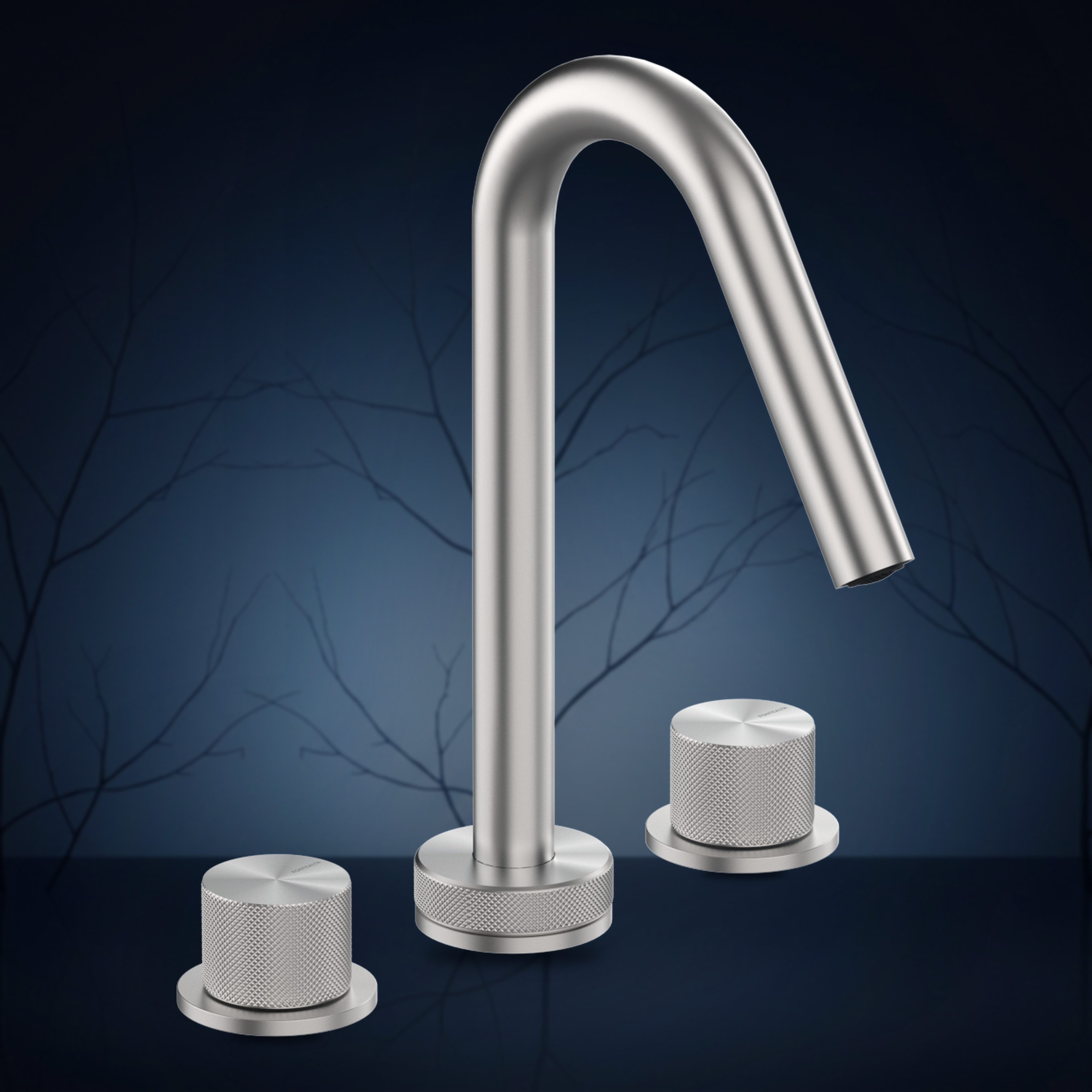 Batteria bordo vasca 3 fori W3B.Y, collezione Twiggy