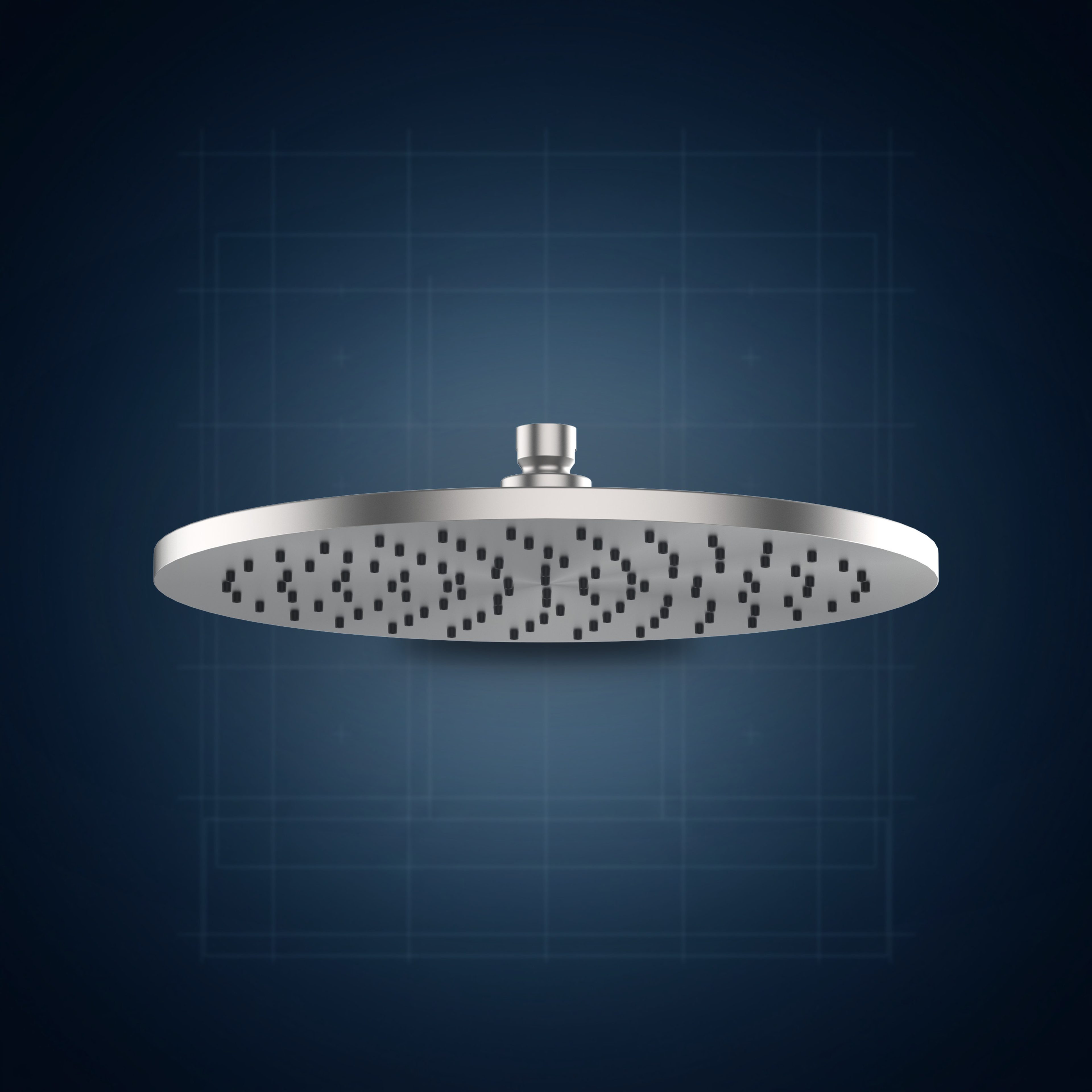 Soffione anticalcare Ø300 mm, acciaio inox AISI 316 S10, collezione Componenti doccia