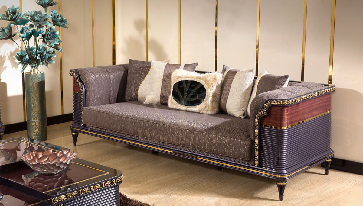 Royal Goksu Hand Carved Teak Sofa Set, Saharanpur, view 2