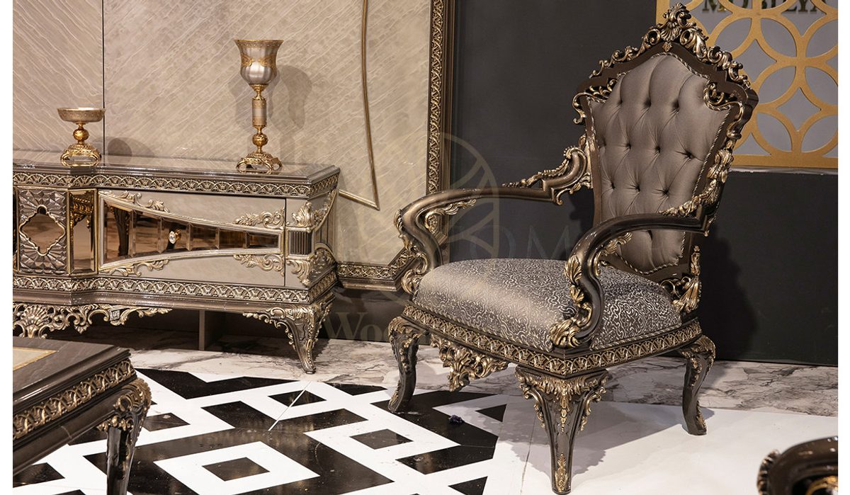 Royal Lotusa Hand Carved Teak Sofa Set II, Saharanpur, view 3